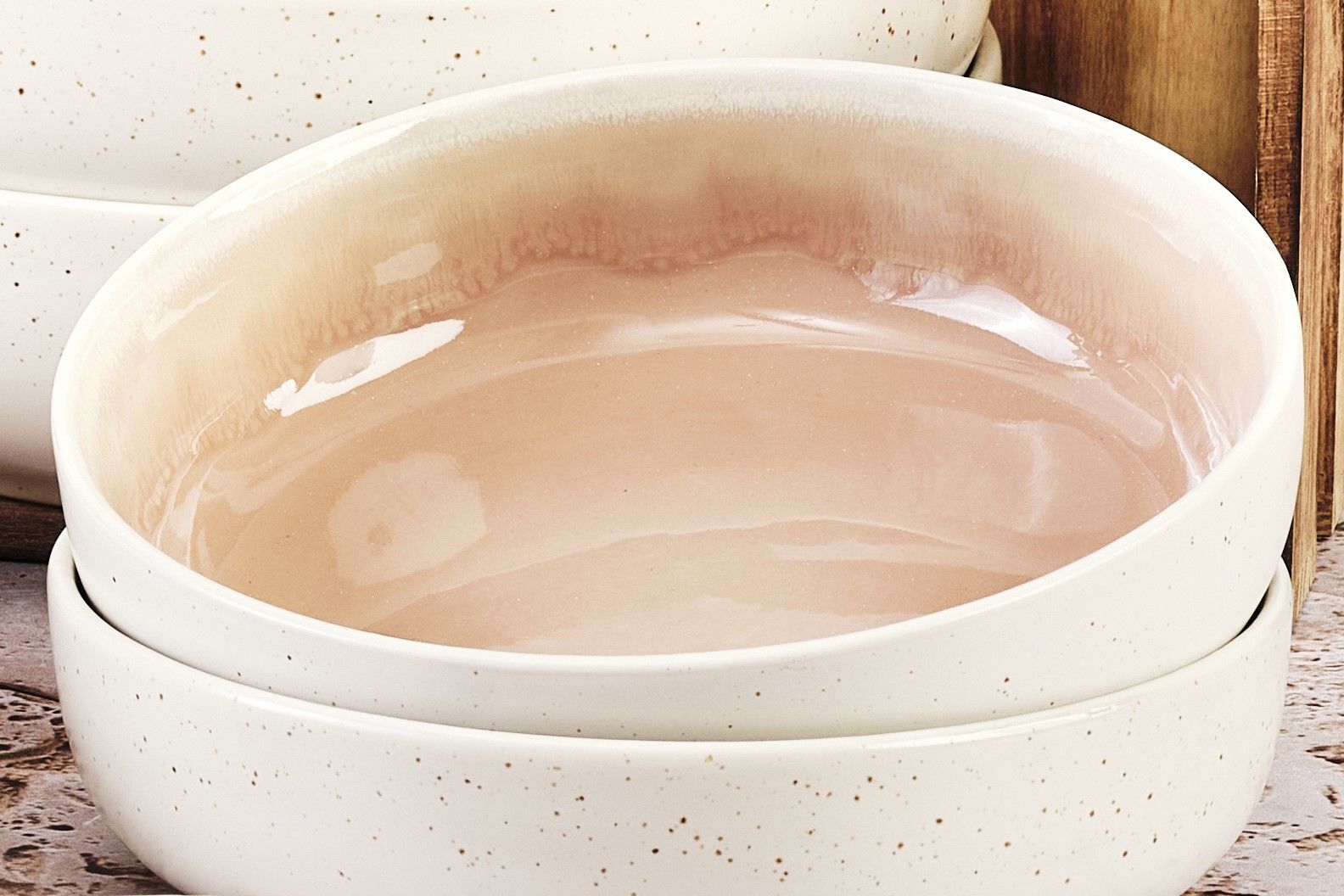 Bowl OXYGEN Ø17,5cm - 6 pieces - Powder pink