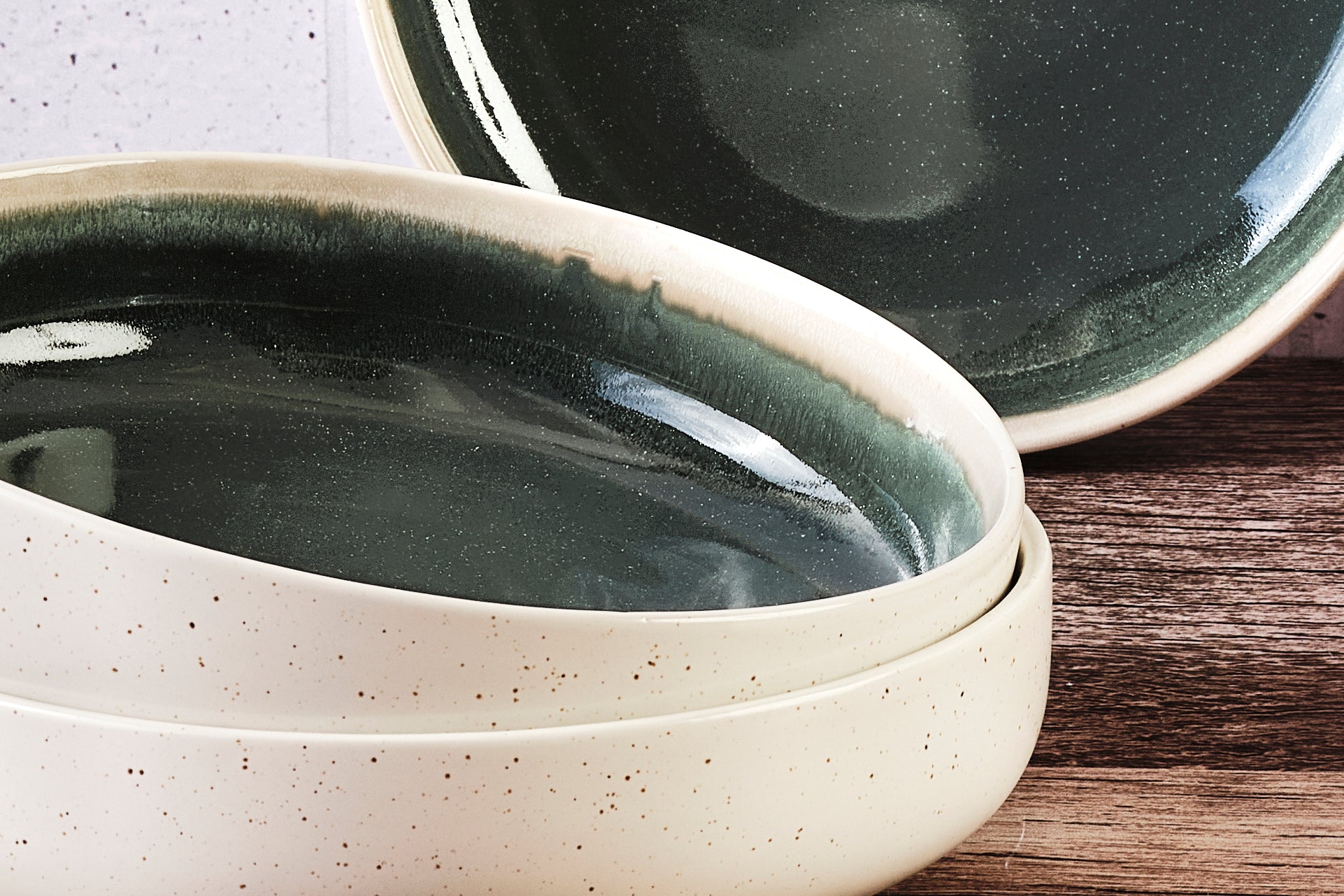 Schalen OXYGEN Ø22cm - 6 tlg. - Graugrün