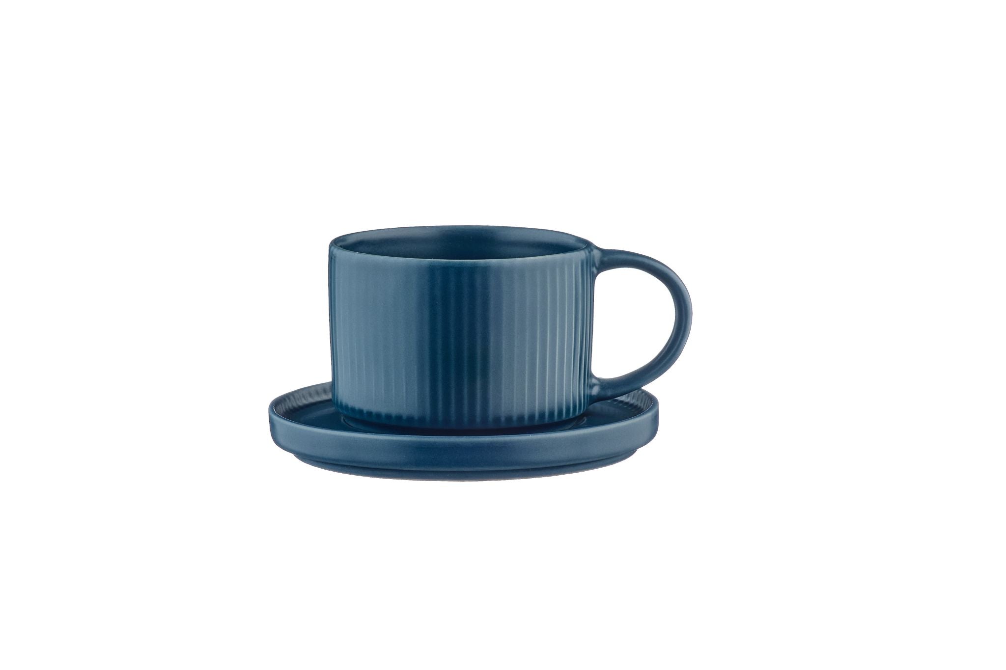 SCANDI cup 15cl and saucer Ø12cm - 8 pieces - Navy