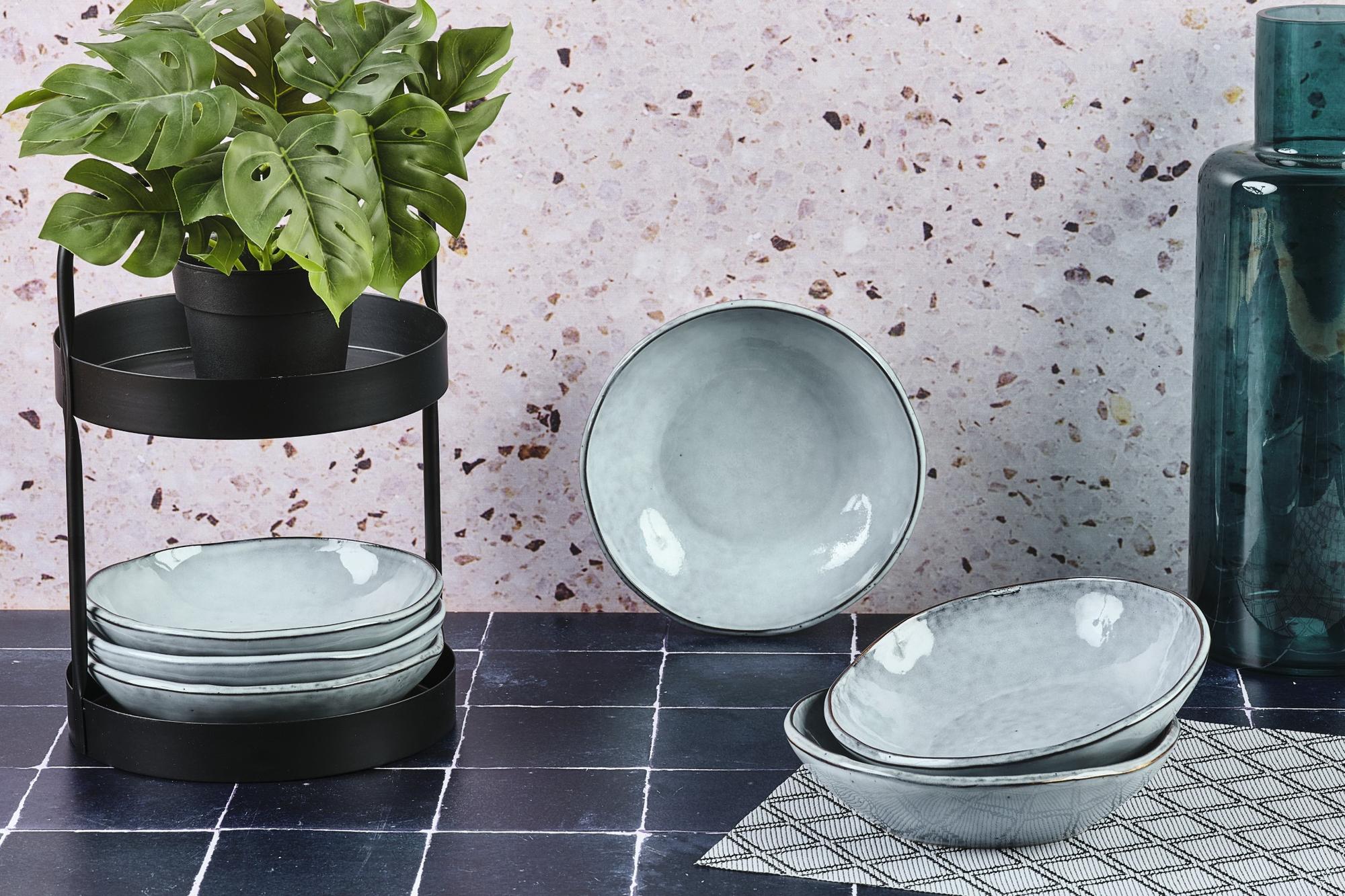 Schalen CLOUD Ø19cm - 6 tlg. - Sturmgrau