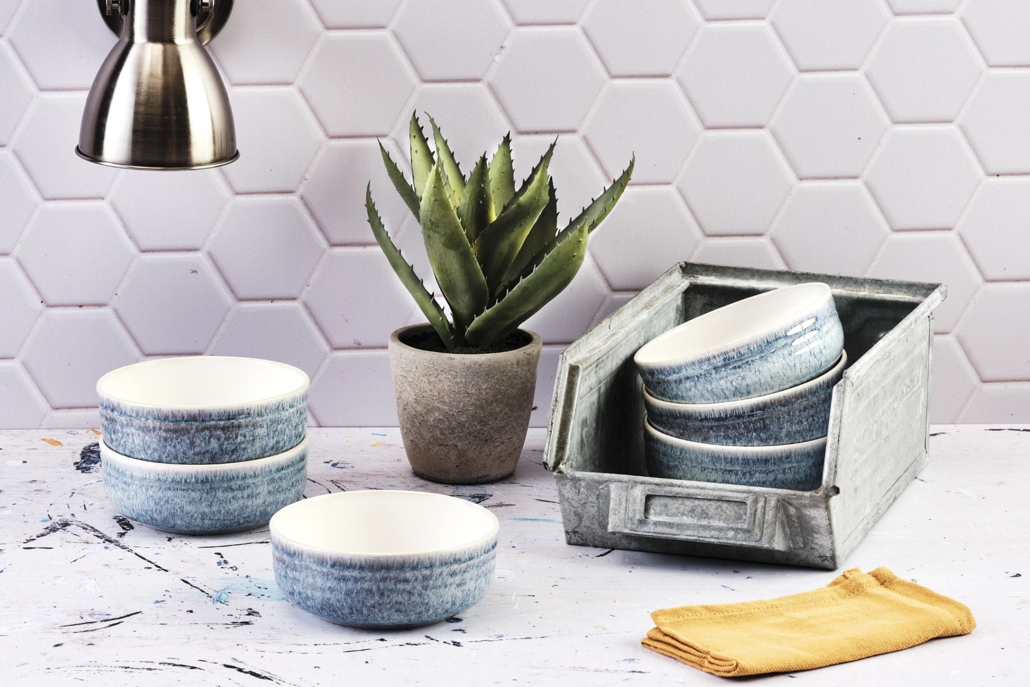 Bol COSMOS Ø15,5cm - 6 pièces - Azur