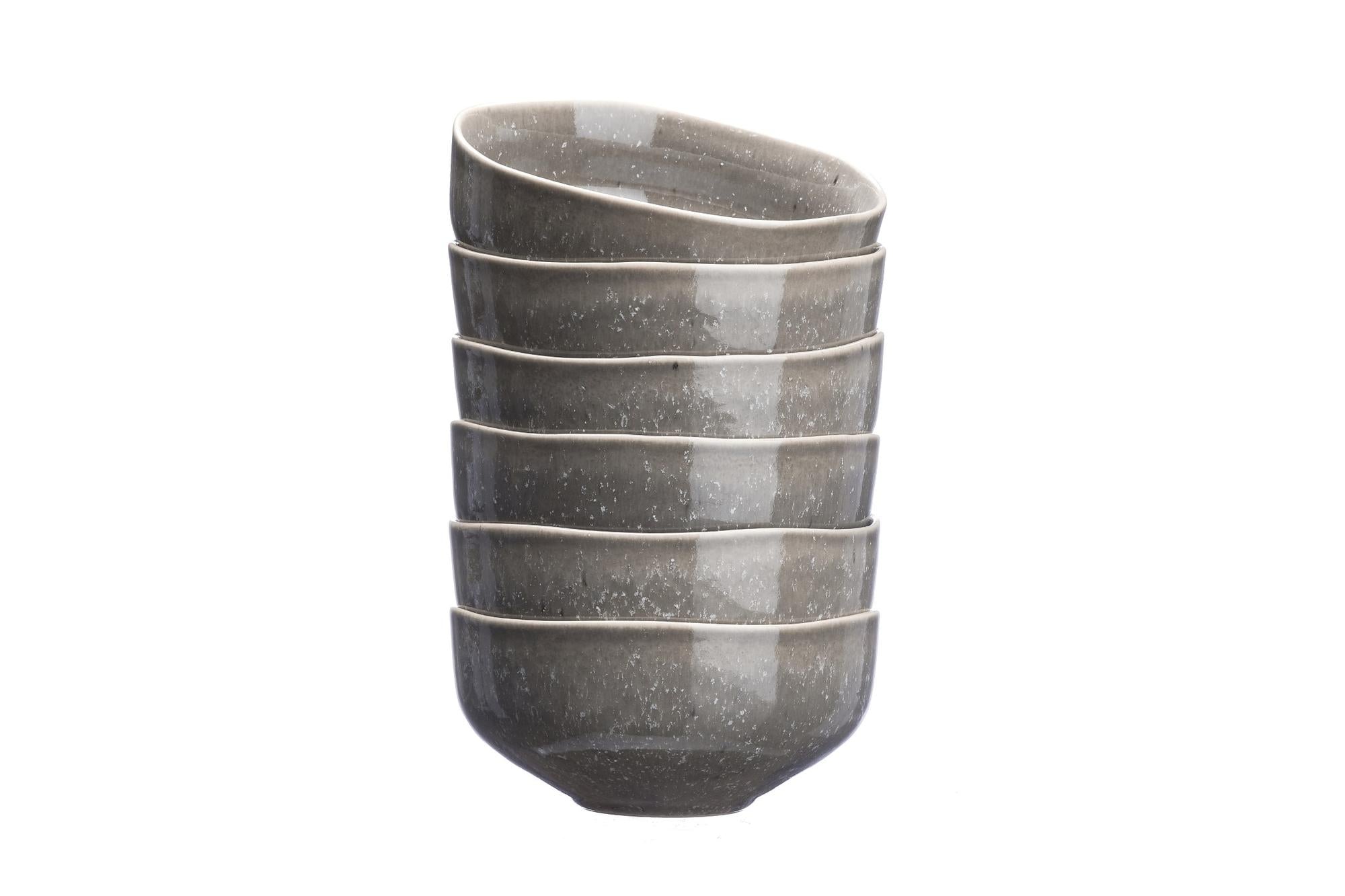 Bowl STELLAR Ø14cm - 6 pieces - Concrete grey