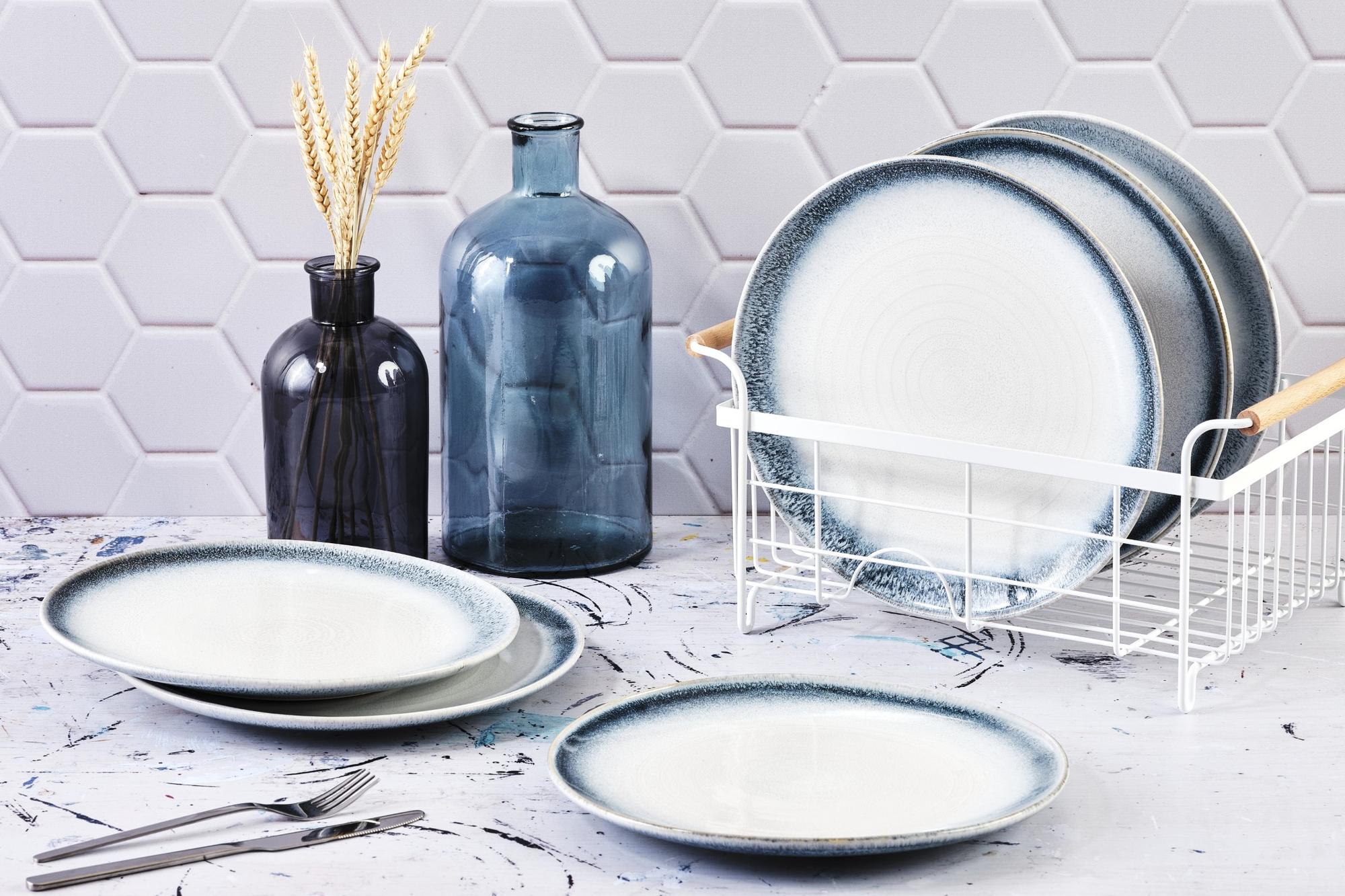 Piatto COSMOS Ø27,5 cm - 6 pezzi - Azzurro