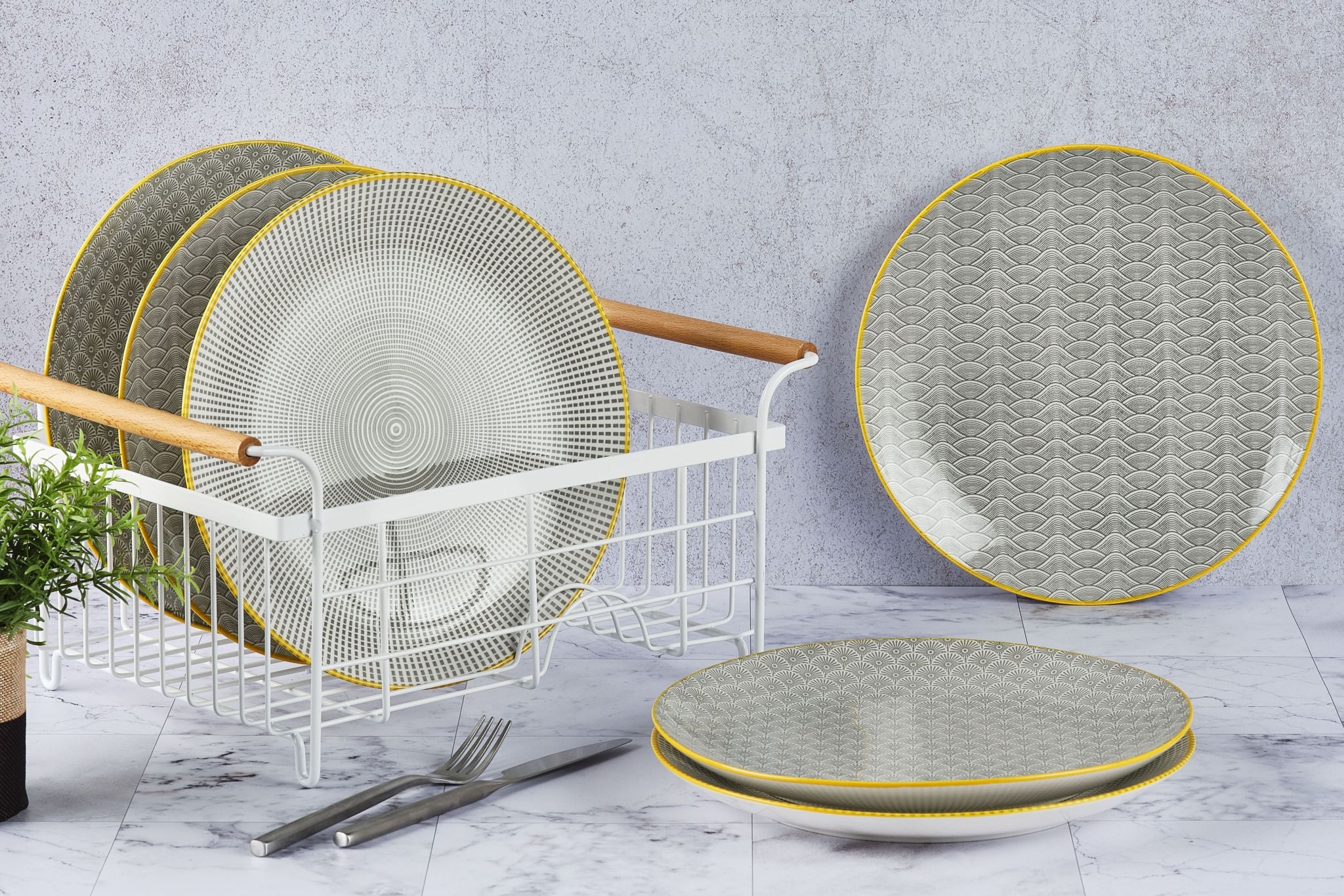 Teller-Set PATTERN Ø26cm - 6 tlg. - Eclipse