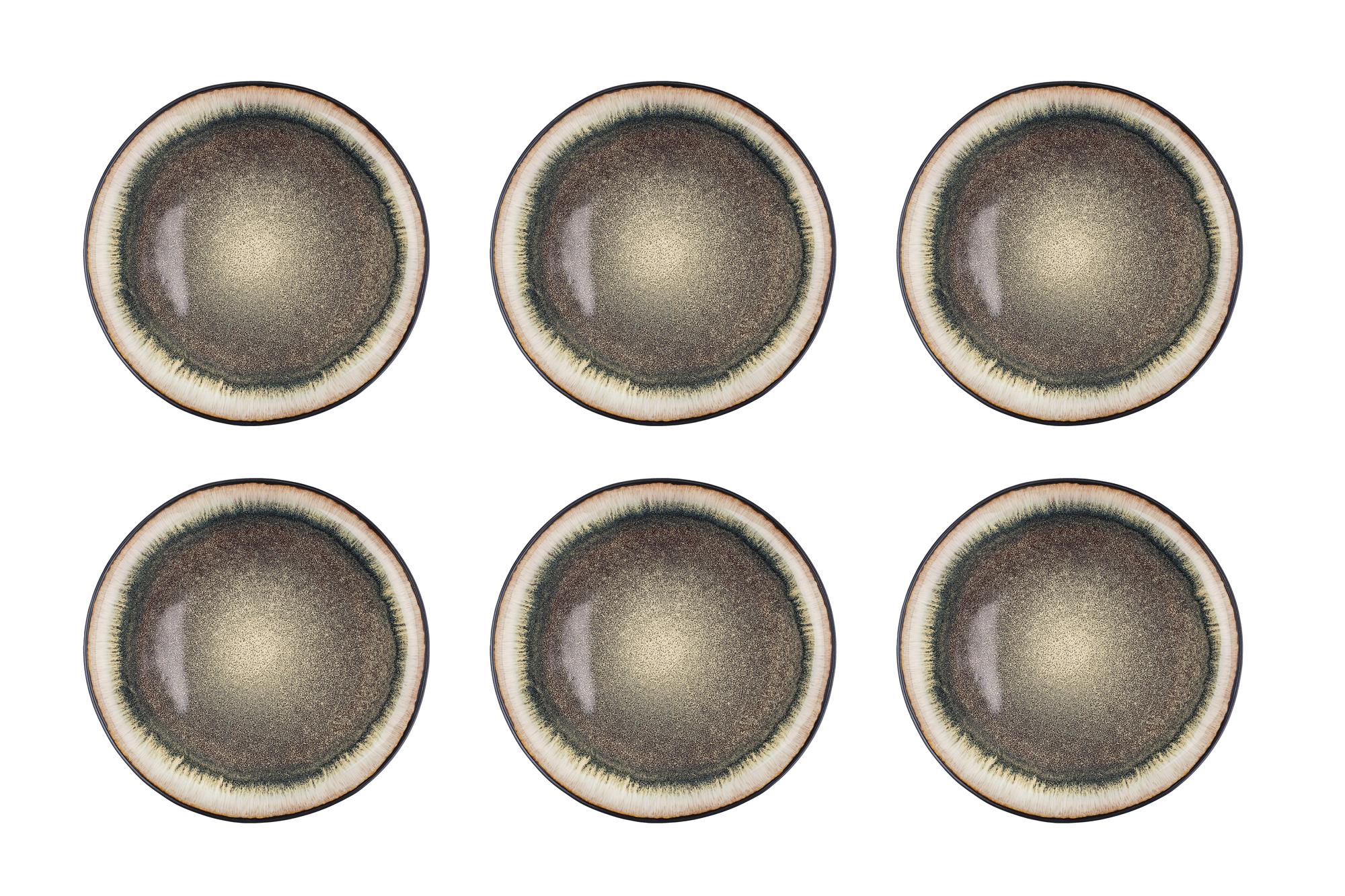 Teller IRIS Ø26cm - 6 tlg. - Wildbraun