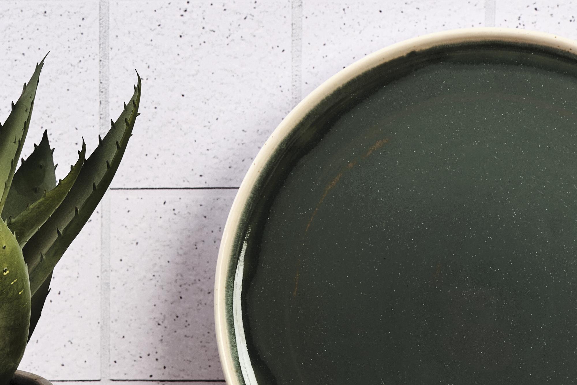 Piatto OXYGEN Ø27cm - 6 pezzi - Verderame