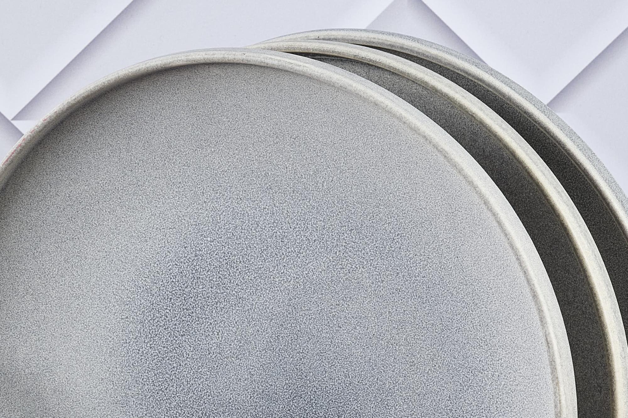 Teller-Set STONE Ø27,5cm - 6 tlg. - Mondgrau