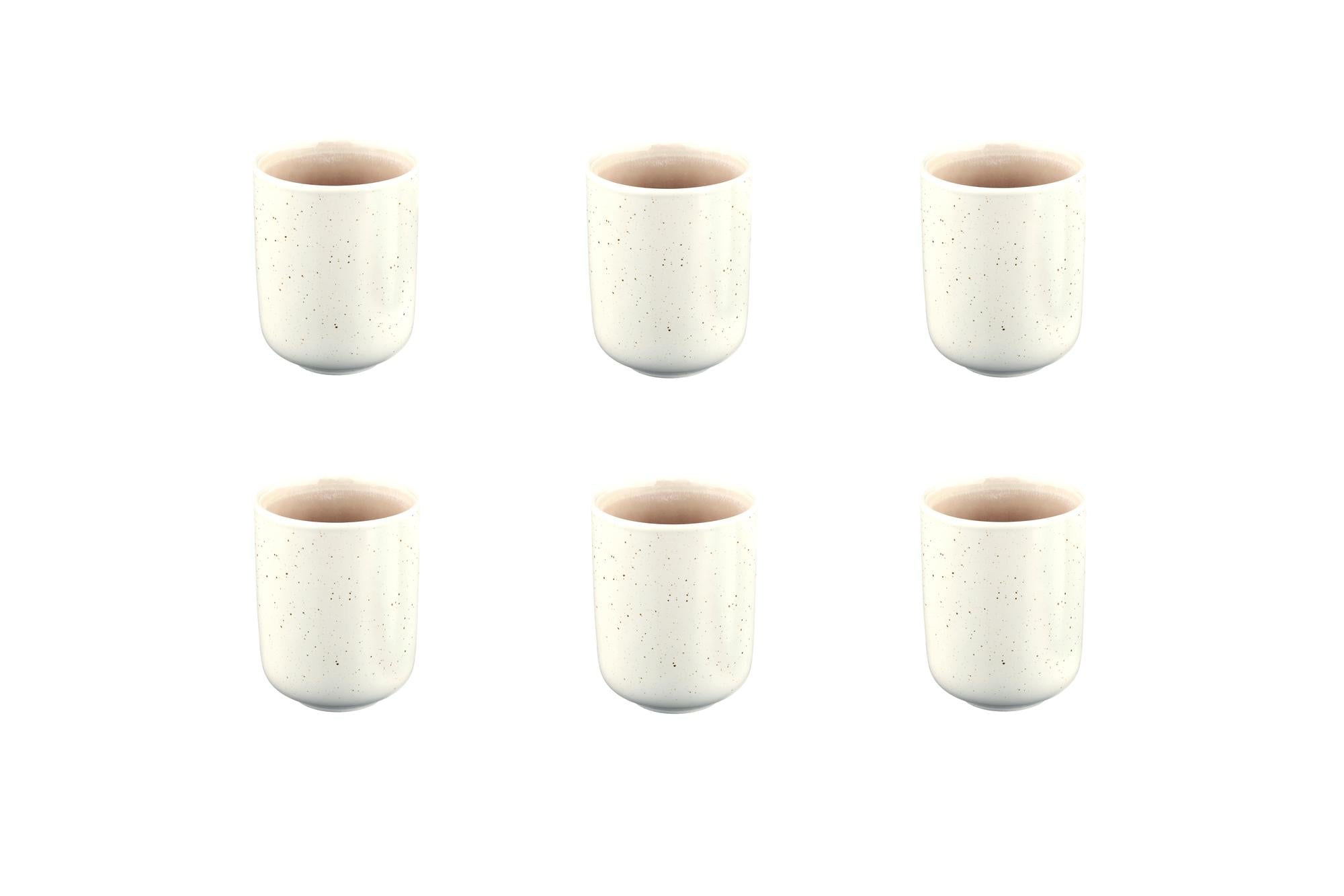 Tassen-Set OXYGEN 30cl - 6 tlg. - Puderrosa