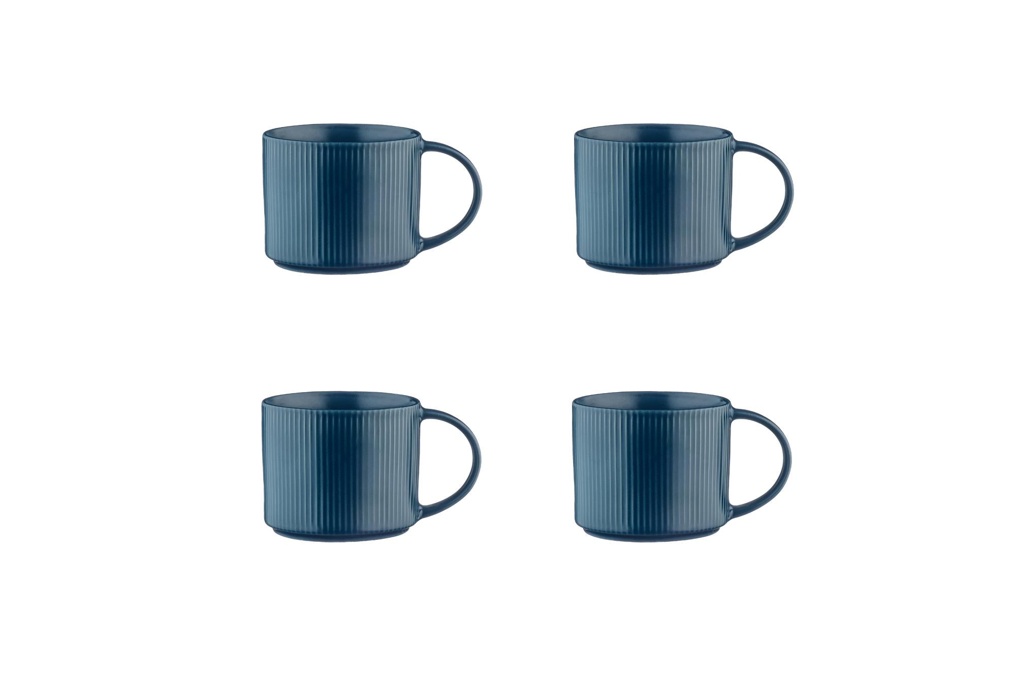 Tassen-Set SCANDI Ø12cm 50cl - 4 tlg. - Navy
