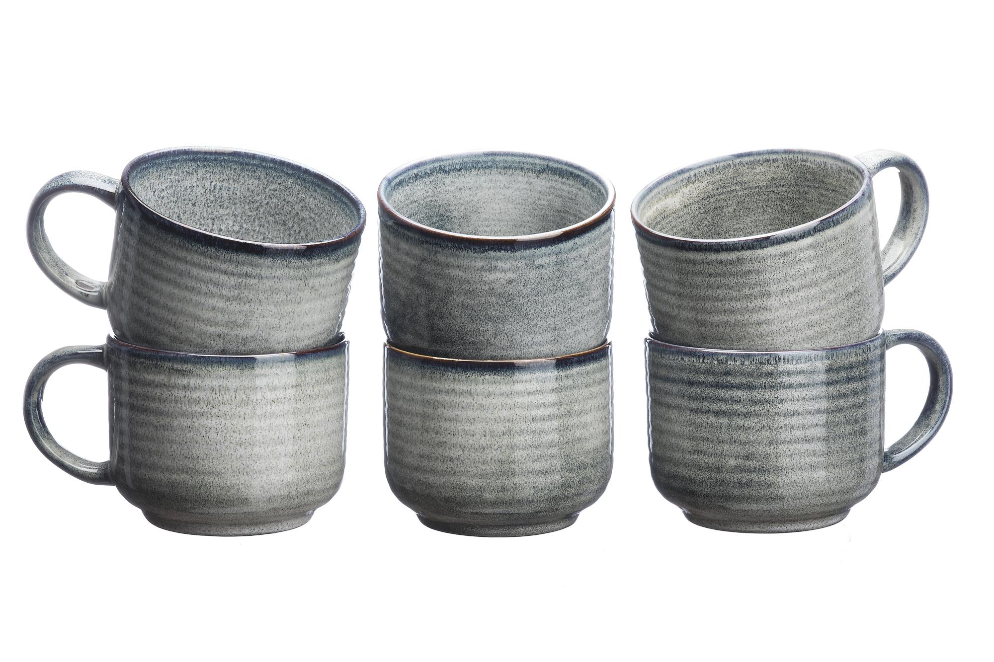 Tassen-Set ZEN 40cl - 6 tlg. - Natur