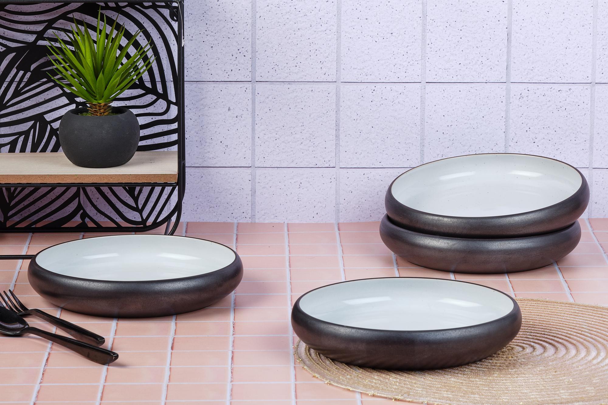 Suppenteller GOURMET Ø21,5cm - 4 tlg. - Onyx