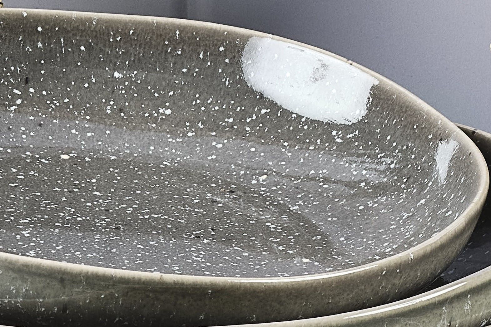Soup plateSTELLAR Ø22,5cm - 6 pieces - Concrete grey