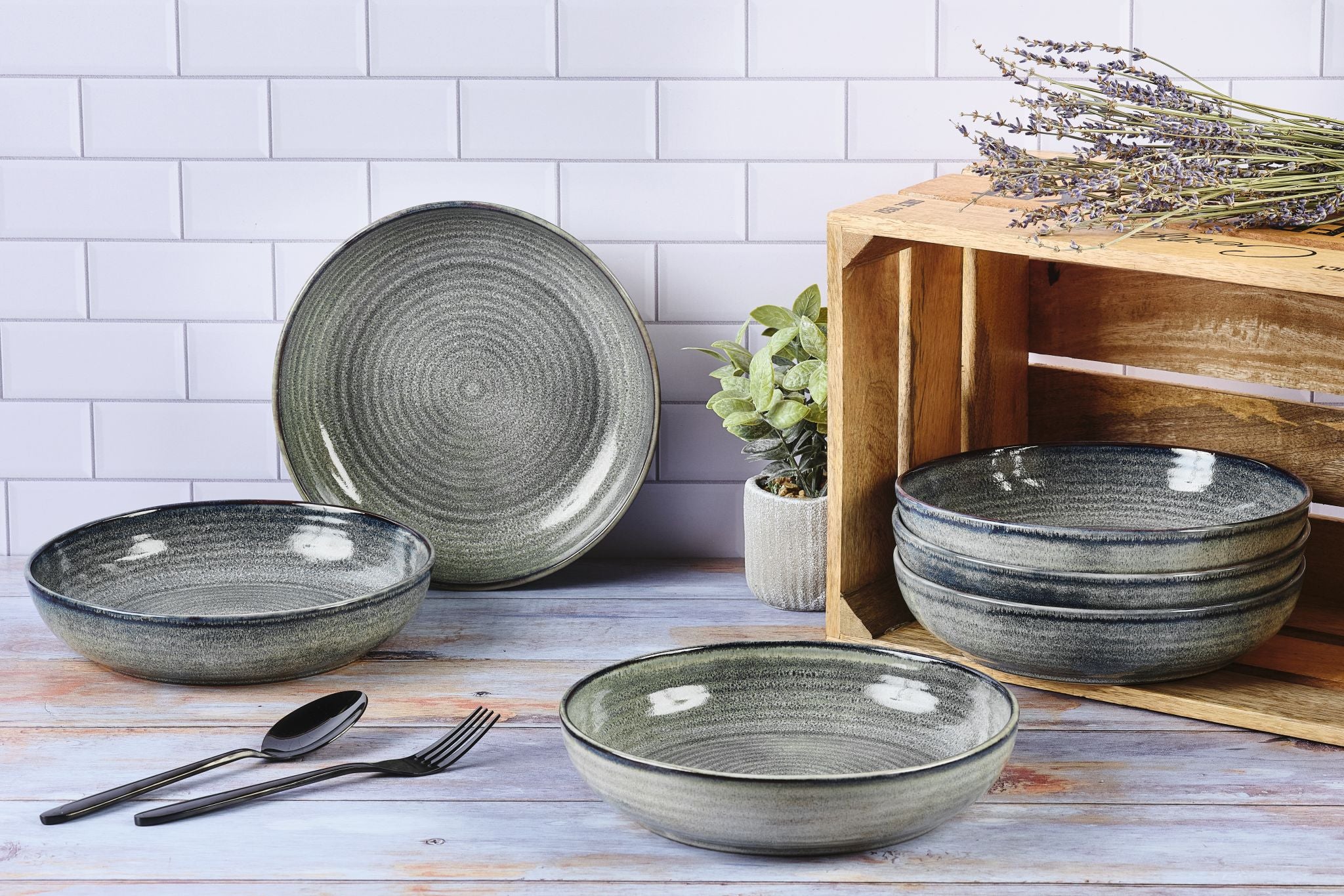 ZEN Piatto fondo Ø22,5 cm - 6 pezzi - Naturale