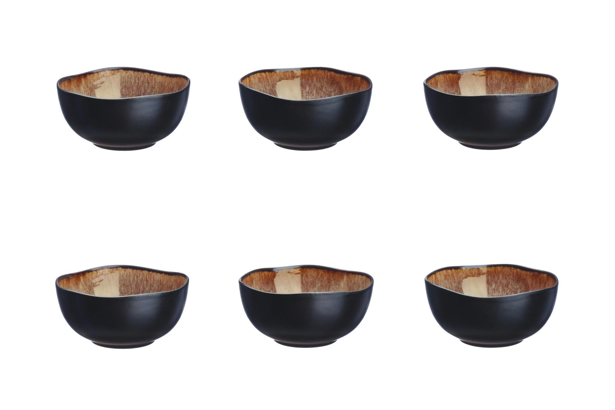 Schalen IRIS Ø12cm - 6 tlg. - Wildbraun