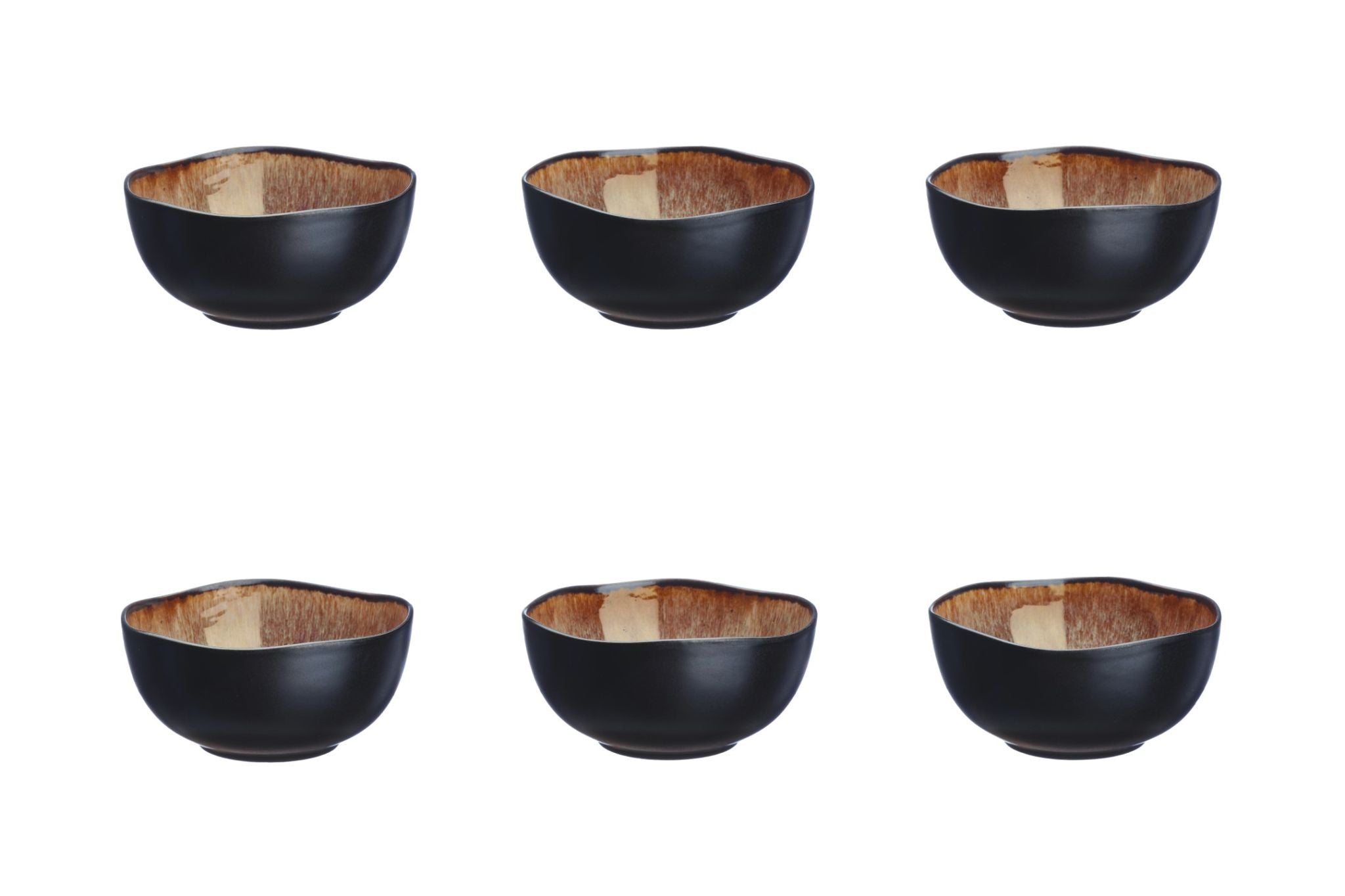 Schalen IRIS Ø12cm - 6 tlg. - Wildbraun