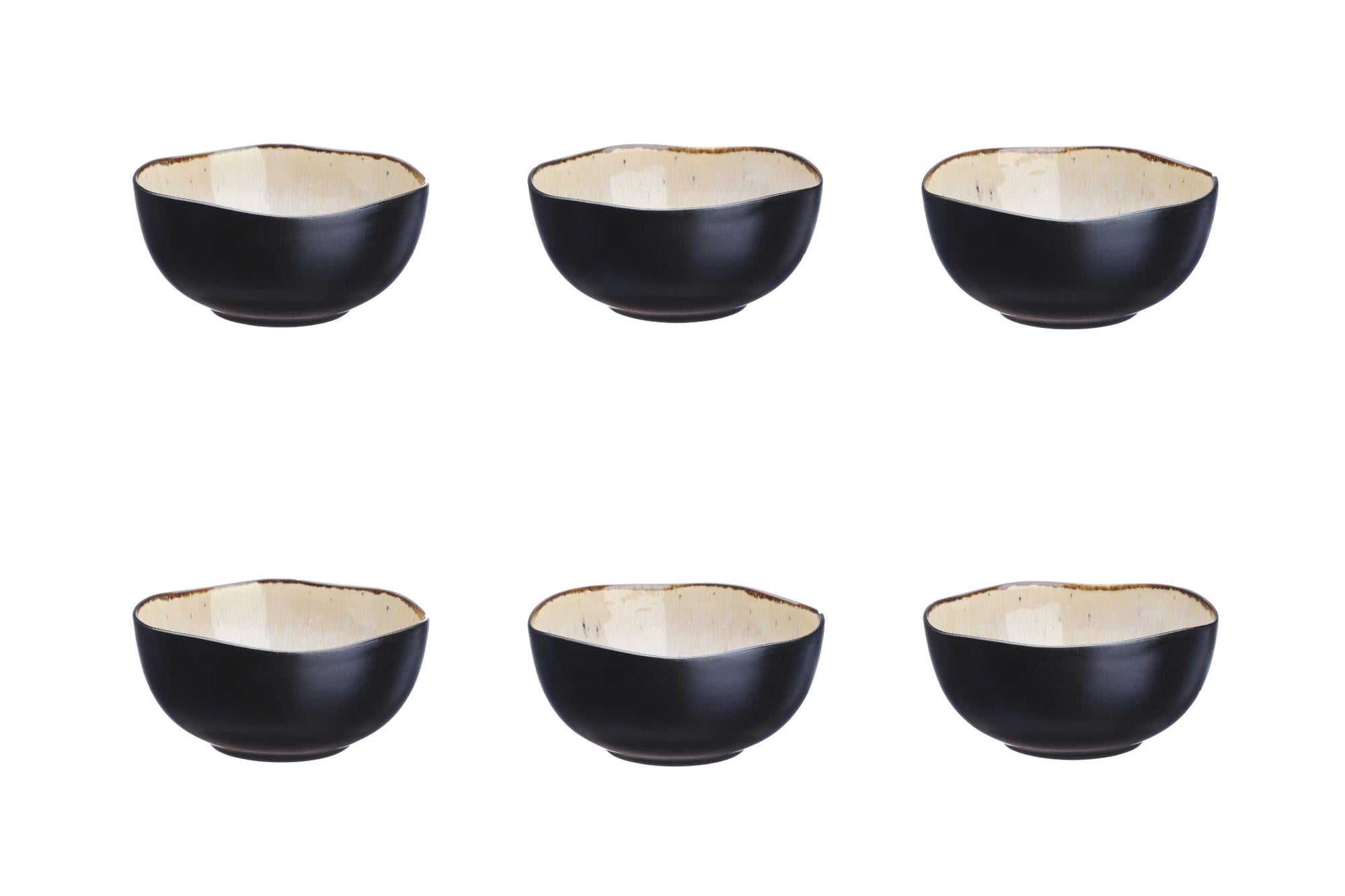 Schalen IRIS Ø12cm - 6 tlg. - Elfenbeinweiss