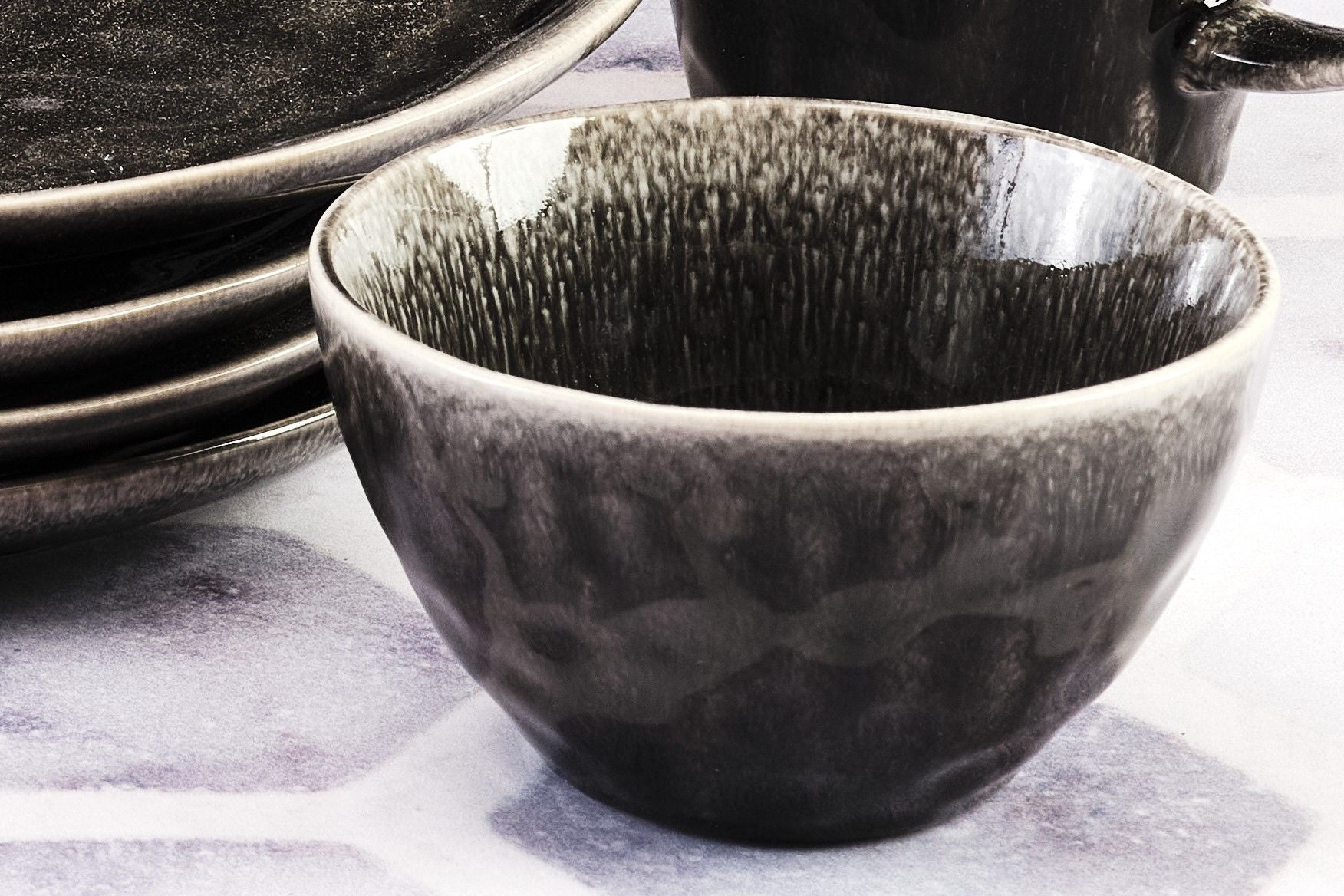 Bol MOON Ø11,5cm - 6 pièces - Encre