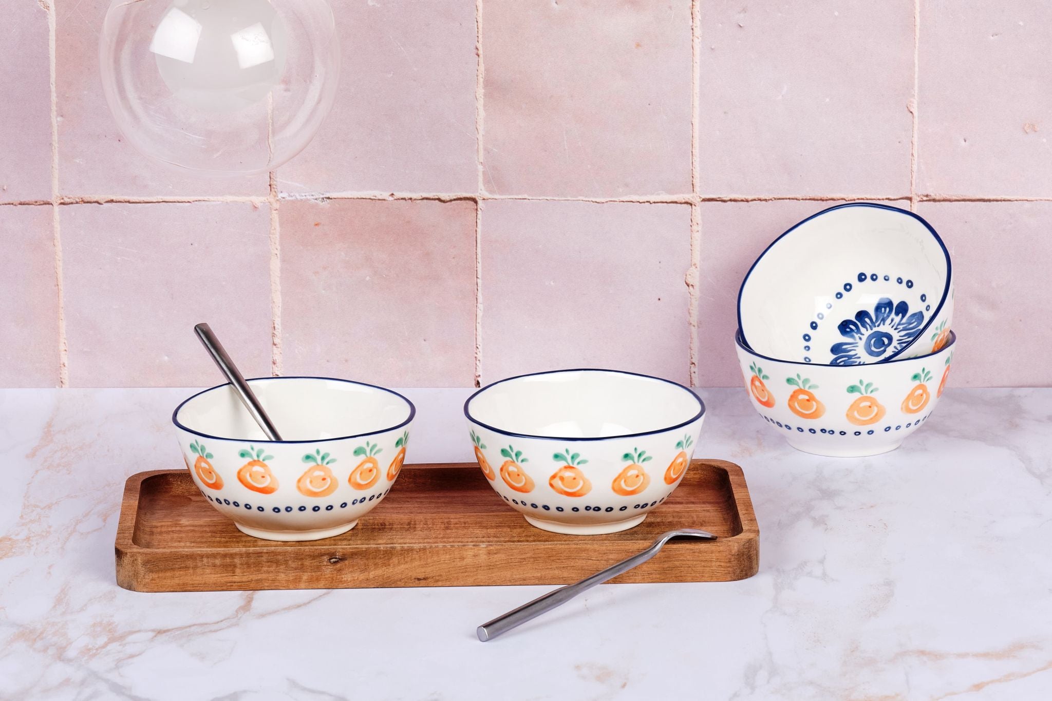 Bol NAPOLI Ø12cm - 4 pièces - Agrume