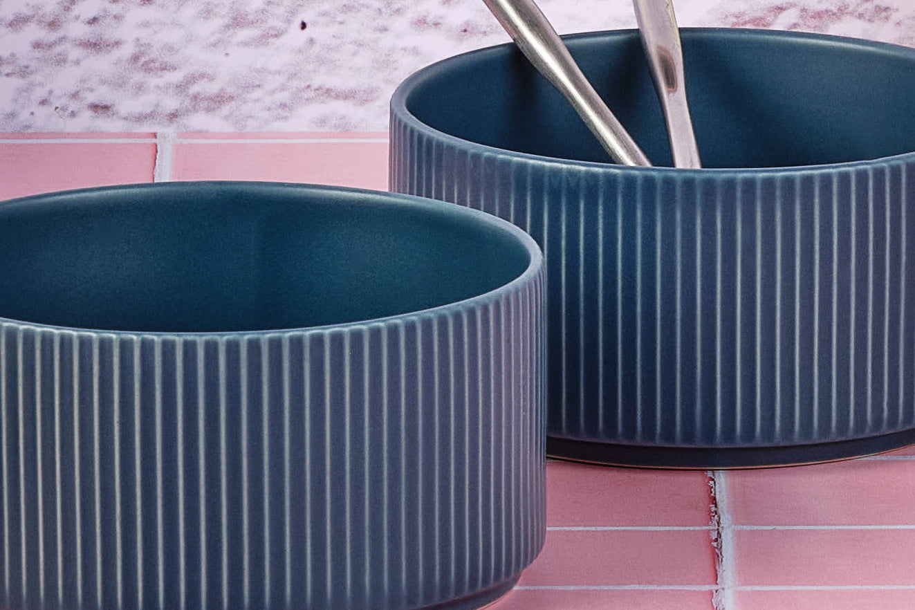 Ciotola SCANDI Ø12 cm - 4 pezzi - Blu marino