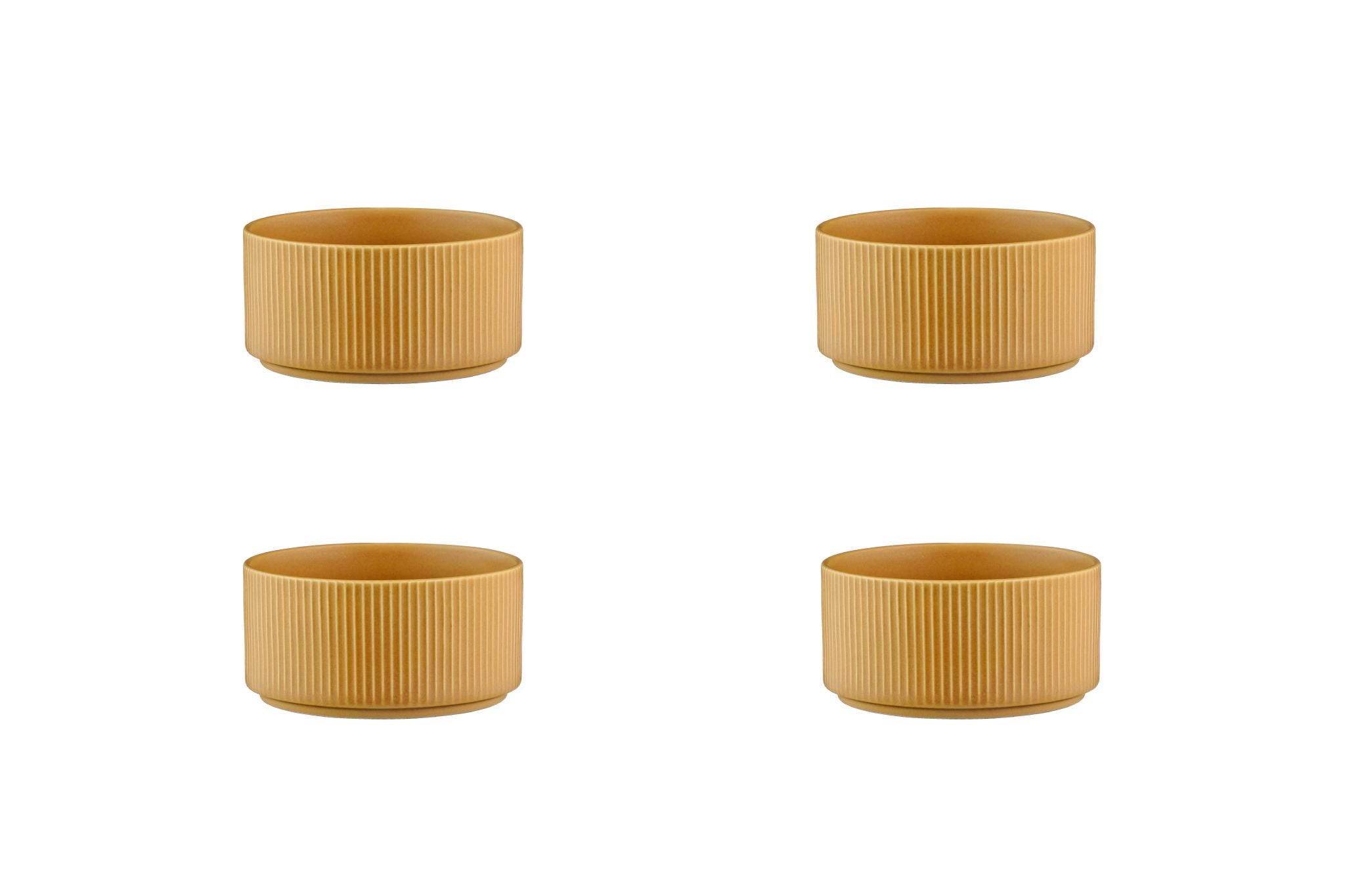 Schalen SCANDI Ø12cm - 4 tlg. - Ocker