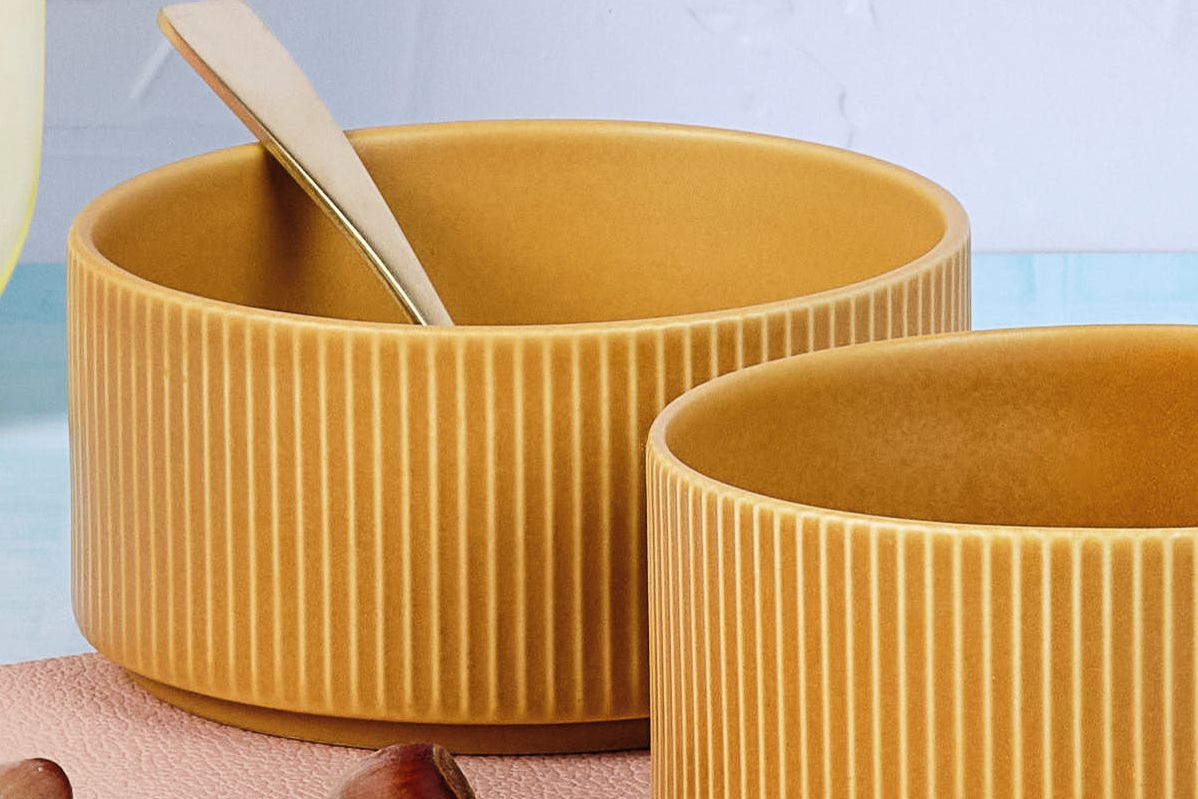 SCANDI bowl Ø12cm - 4 pieces - Ocher
