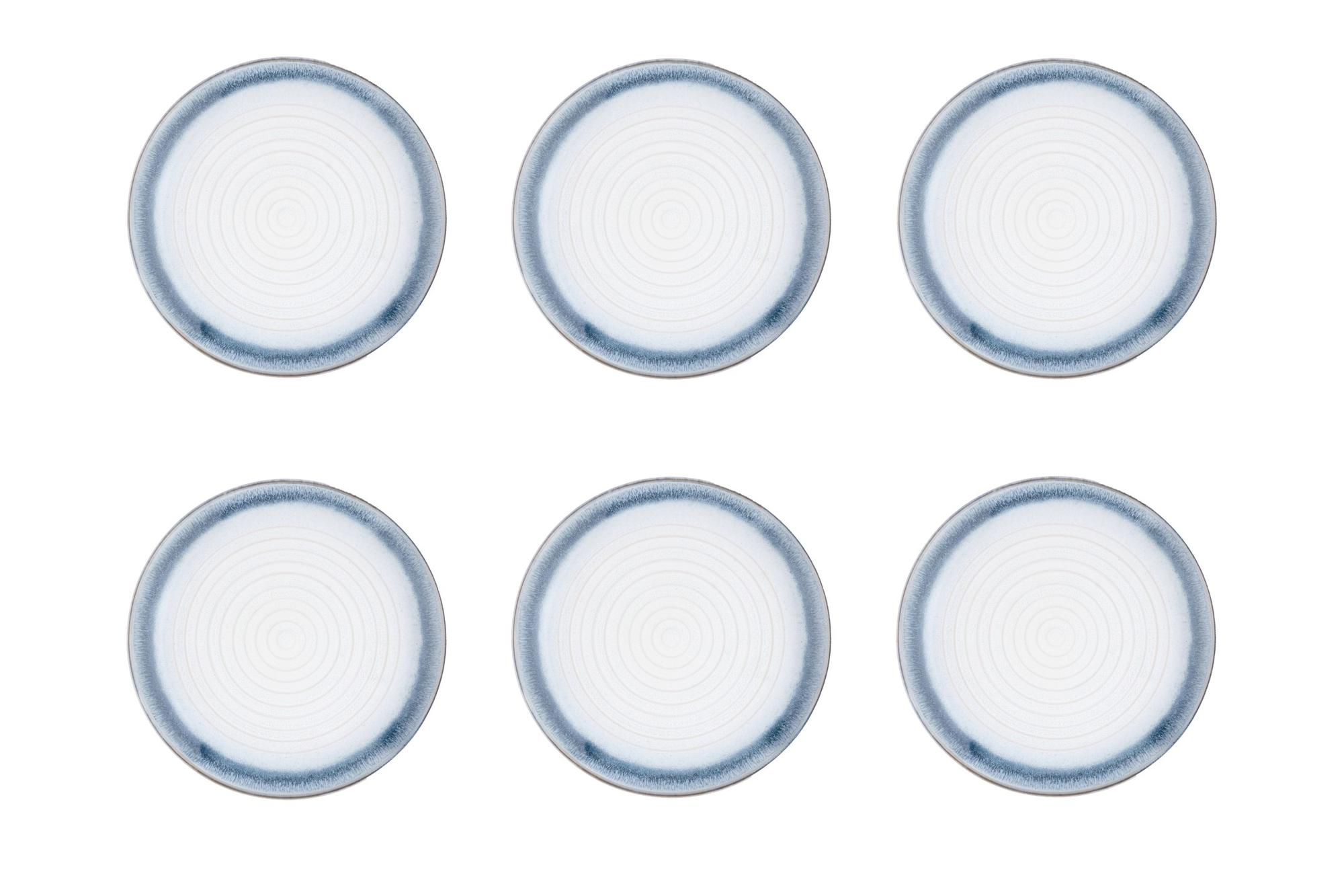 Teller-Set COSMOS Ø21,5cm - 6 tlg. - Azur