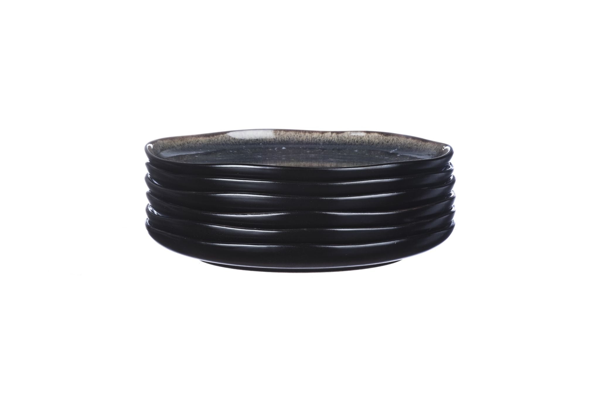 Teller-Set IRIS Ø21,5cm - 6 tlg. - Nachtblau