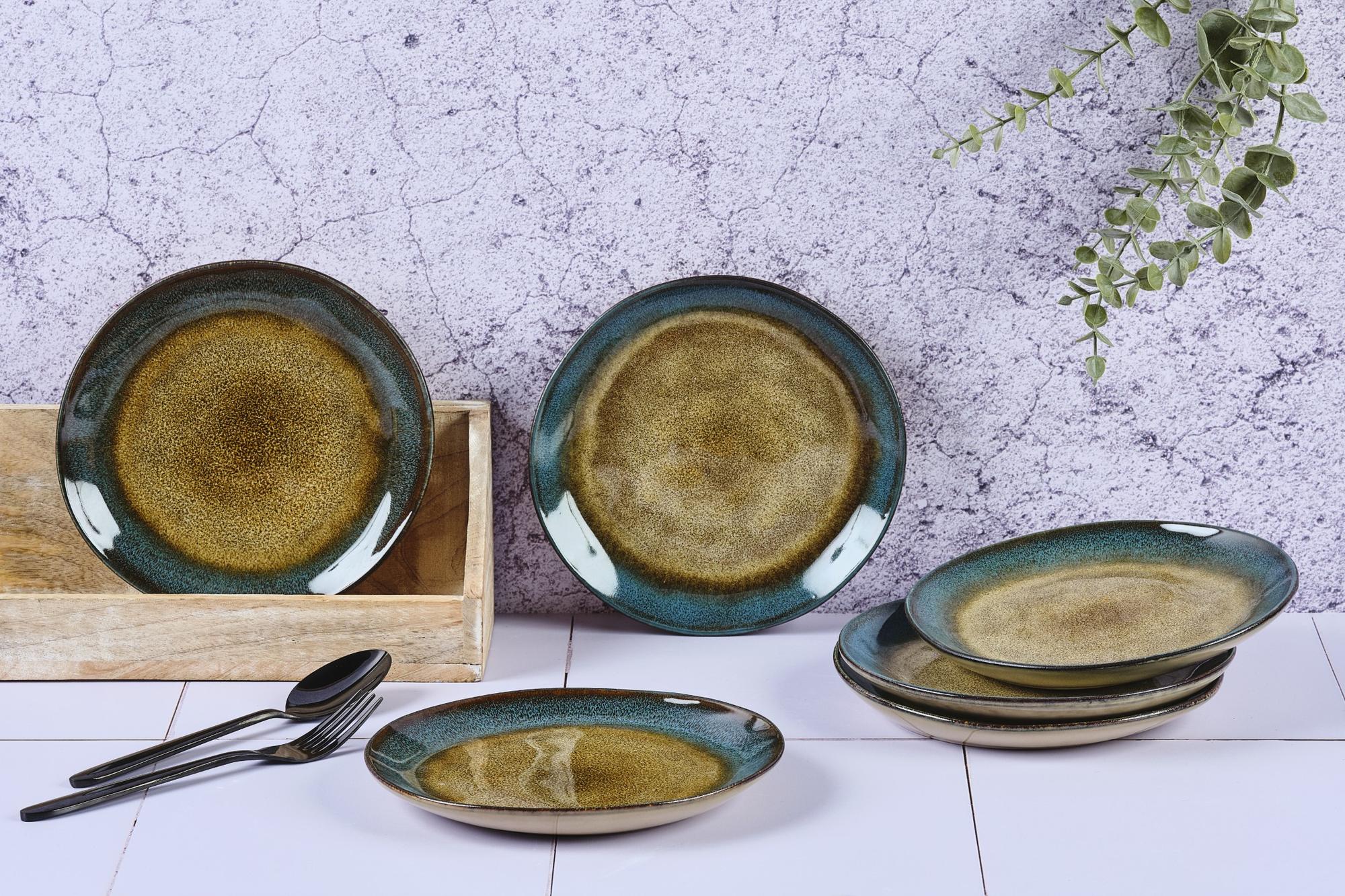 Teller-Set ISLAND Ø20,5cm - 6 tlg. - Land und Meer