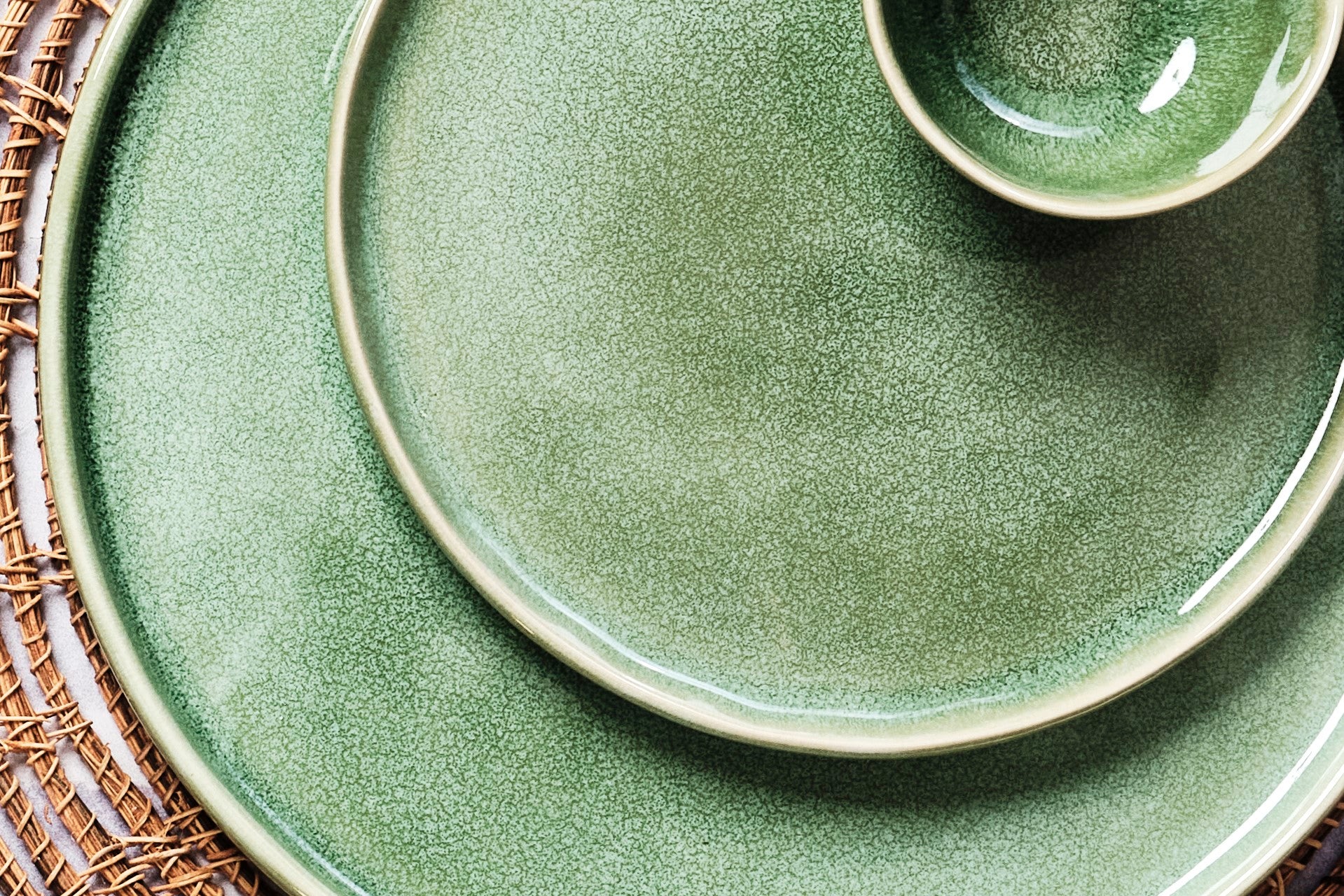 Piatto MAGMA Ø20cm - 6 pezzi - Menta