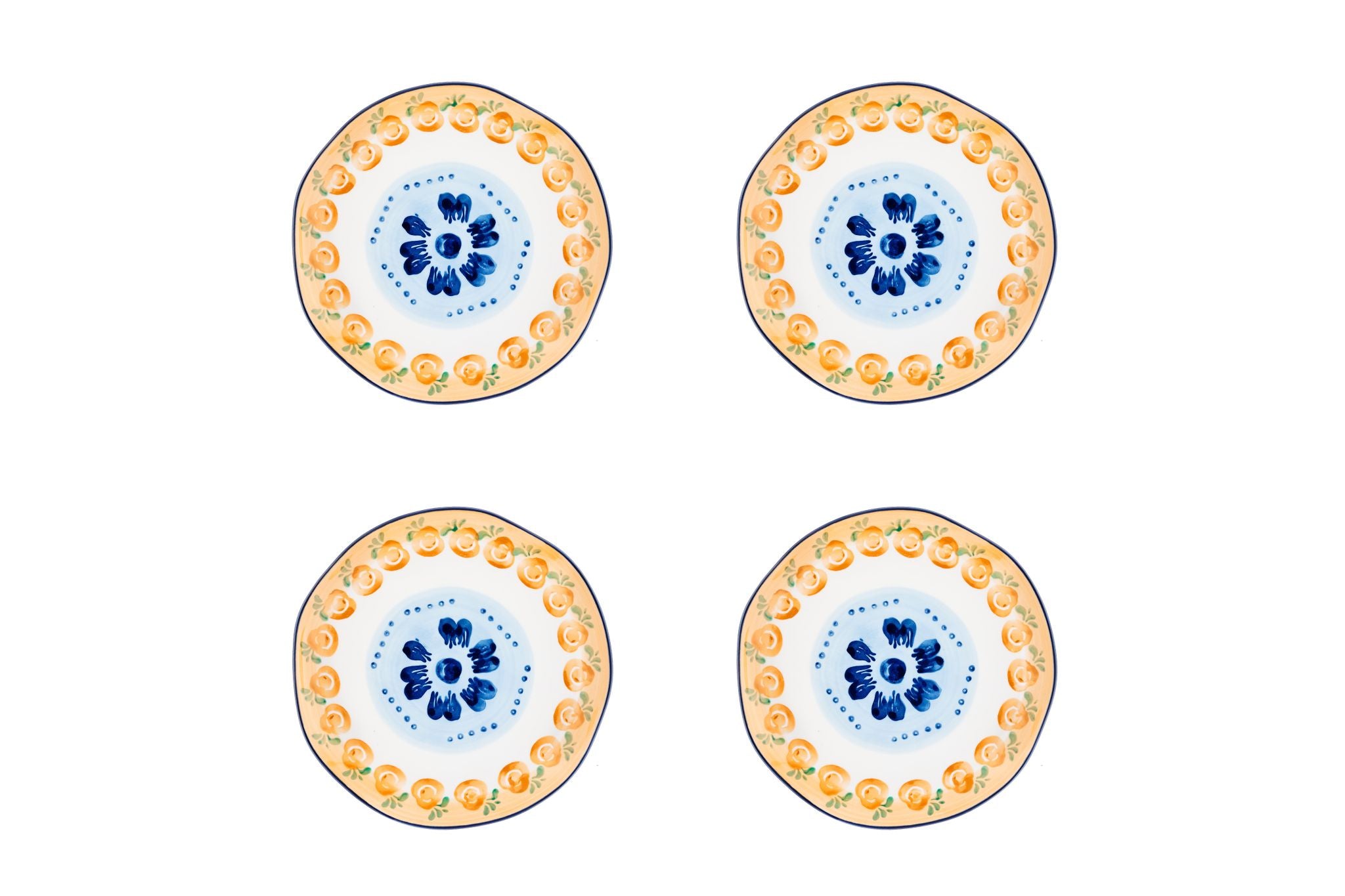 Teller-Set NAPOLI Ø20cm - 4 tlg. - Citrus