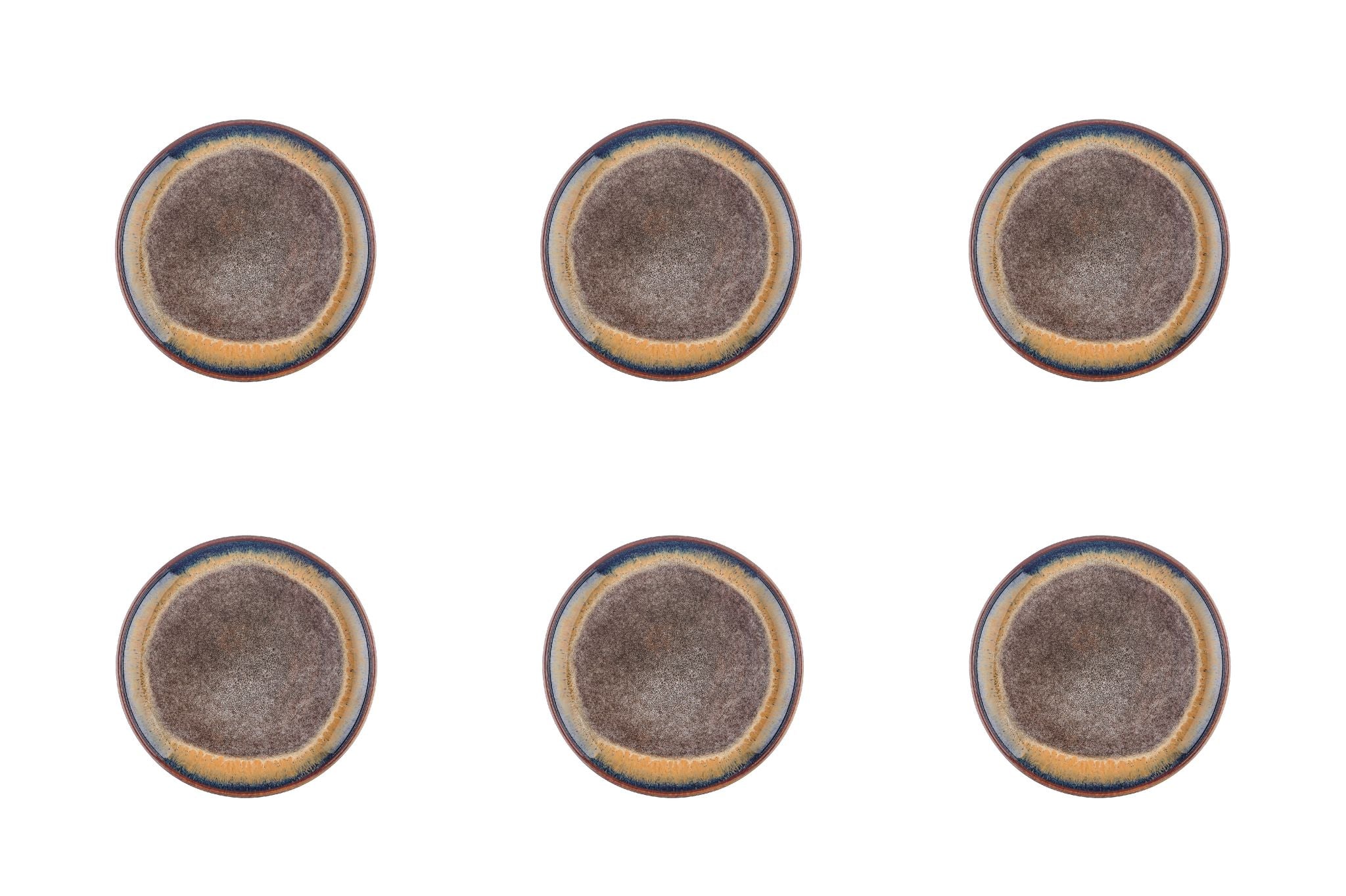 Teller-Set GENESIS Ø16,5cm - 6 tlg. - Basalt