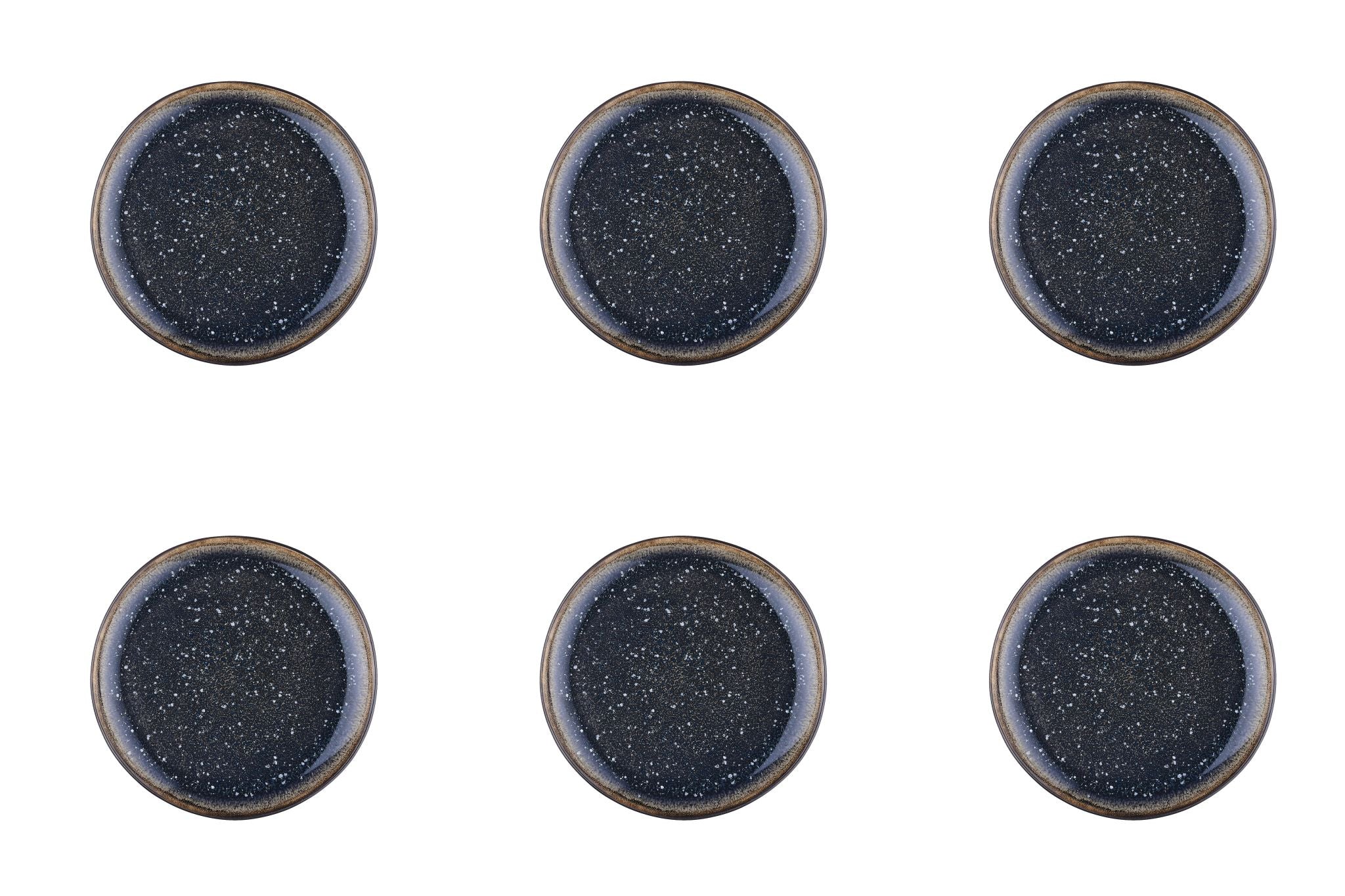 Teller-Set IRIS Ø16cm - 6 tlg. - Nachtblau