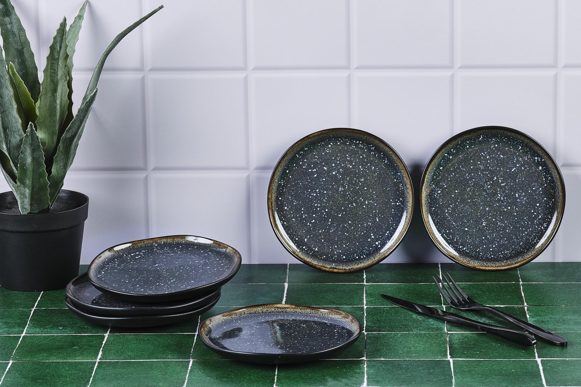 Teller-Set IRIS Ø16cm - 6 tlg. - Nachtblau