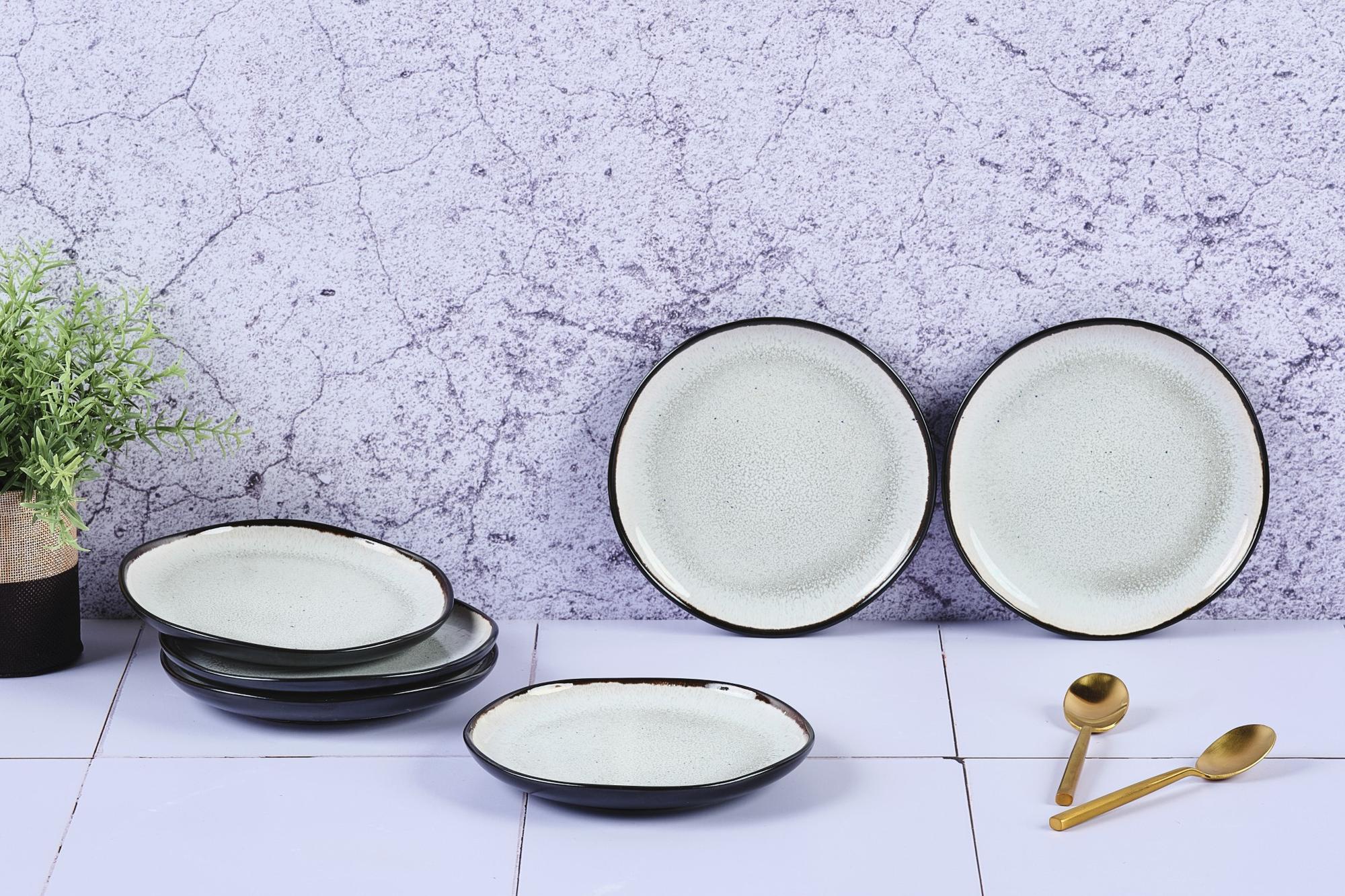 Piatto IRIS Ø16cm - 6 pezzi - Bianco avorio