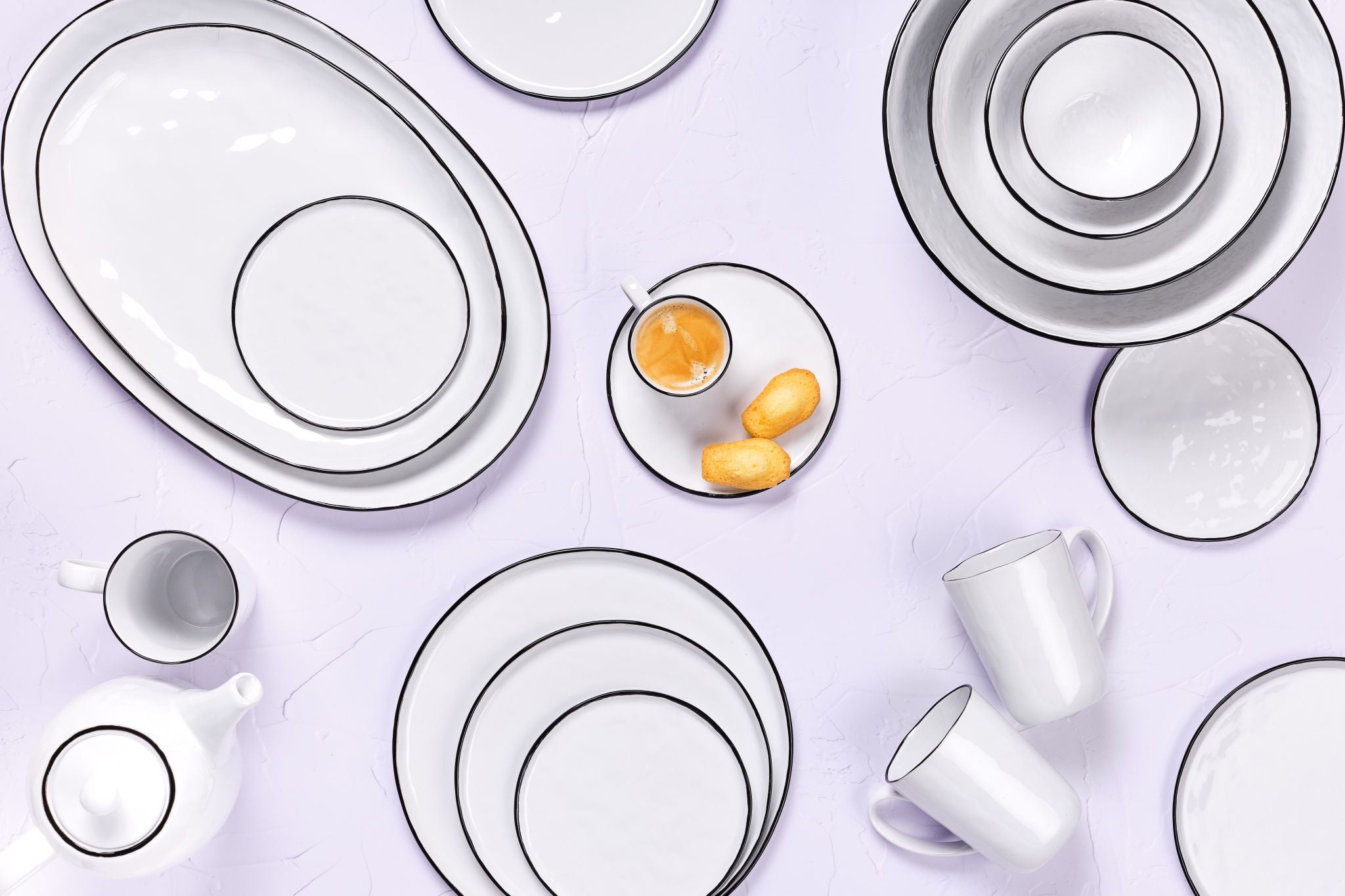 PURE plate Ø16.5cm - 4 pieces - Snow White