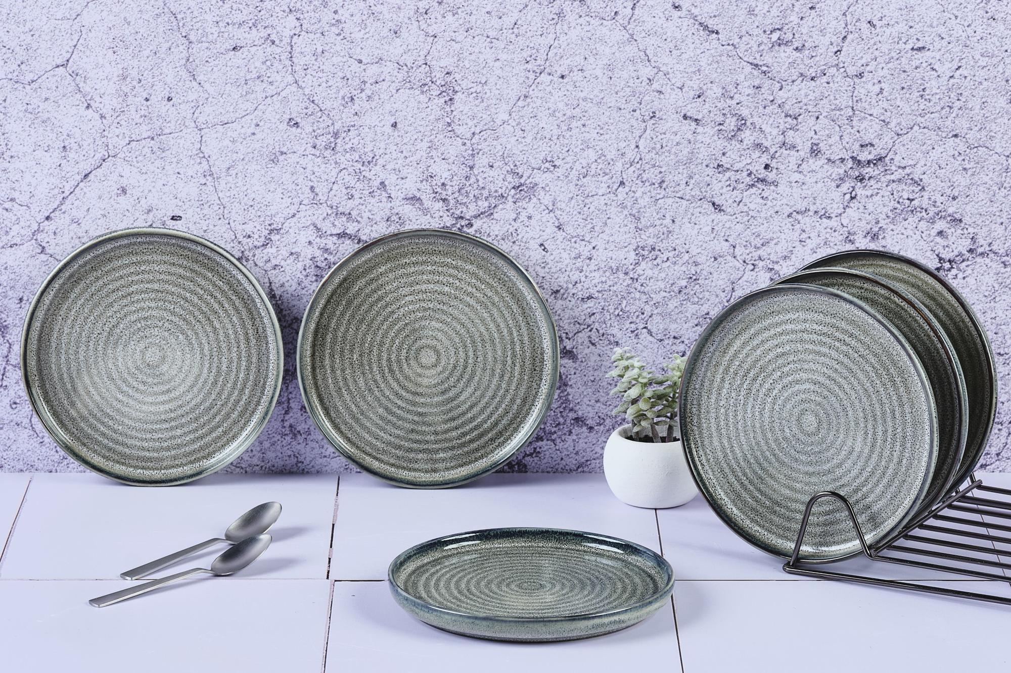 Piatto ZEN Ø17cm - 6 pezzi - Naturale