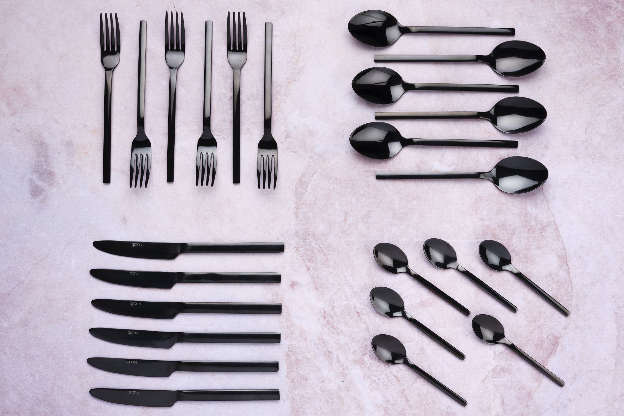 Besteck-Set EMUND - 24 tlg. - Schwarz