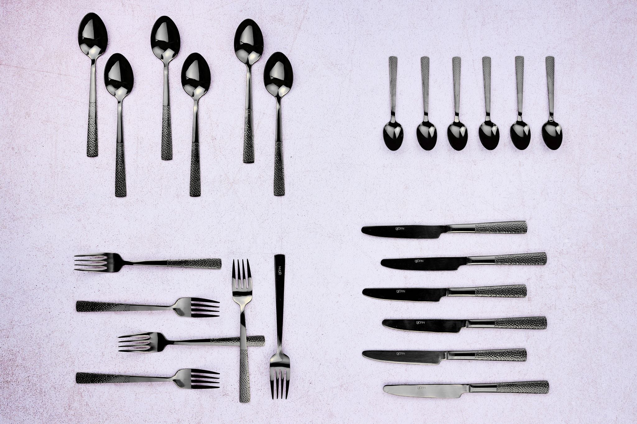 Besteck-Set FINN - 24 tlg. - Schwarz