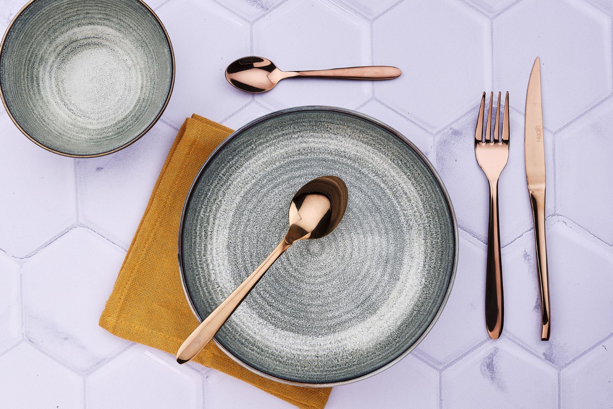 Set posate KAJA 24 pezzi - Rame