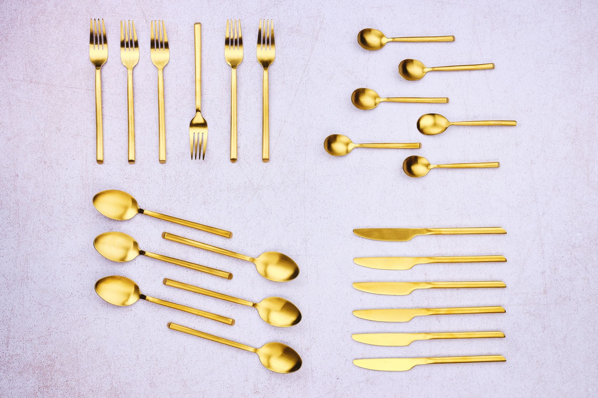 Besteck-Set KNUT - 24 tlg. - Gold