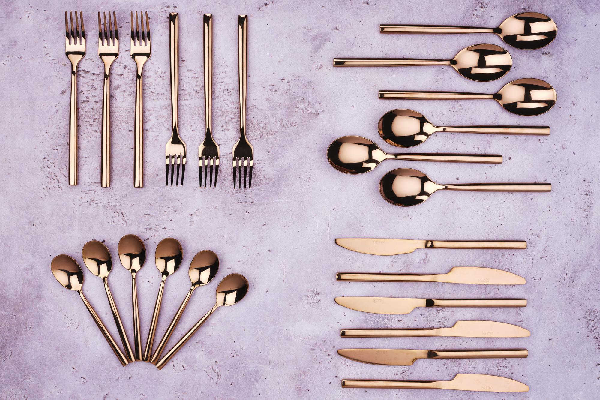 Besteck-Set NILS - 24 tlg. - Kupfer