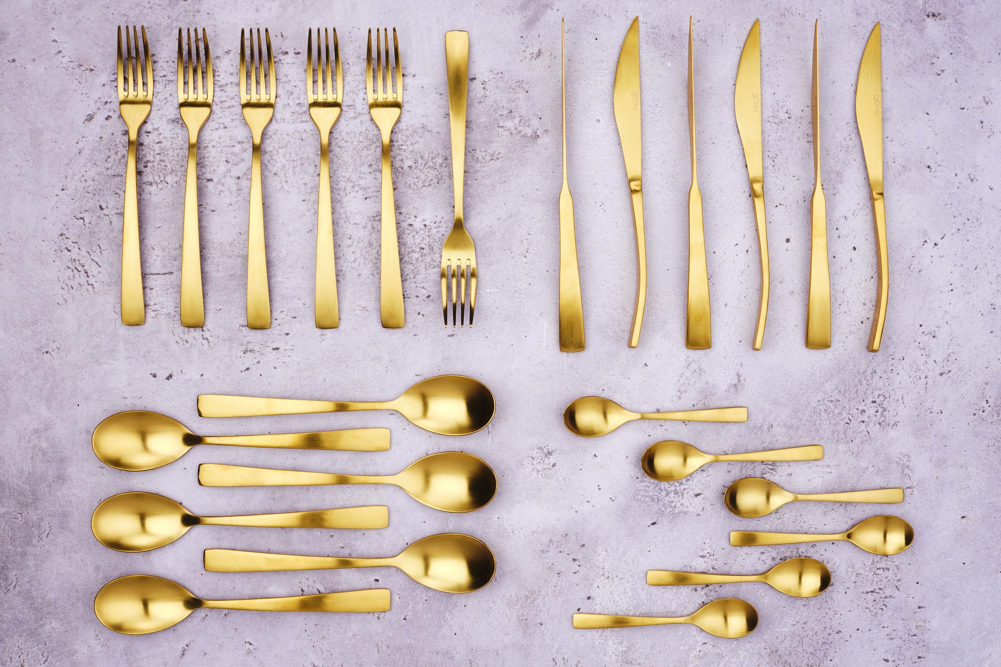 Besteck-Set OGLU - 24 tlg. - Gold