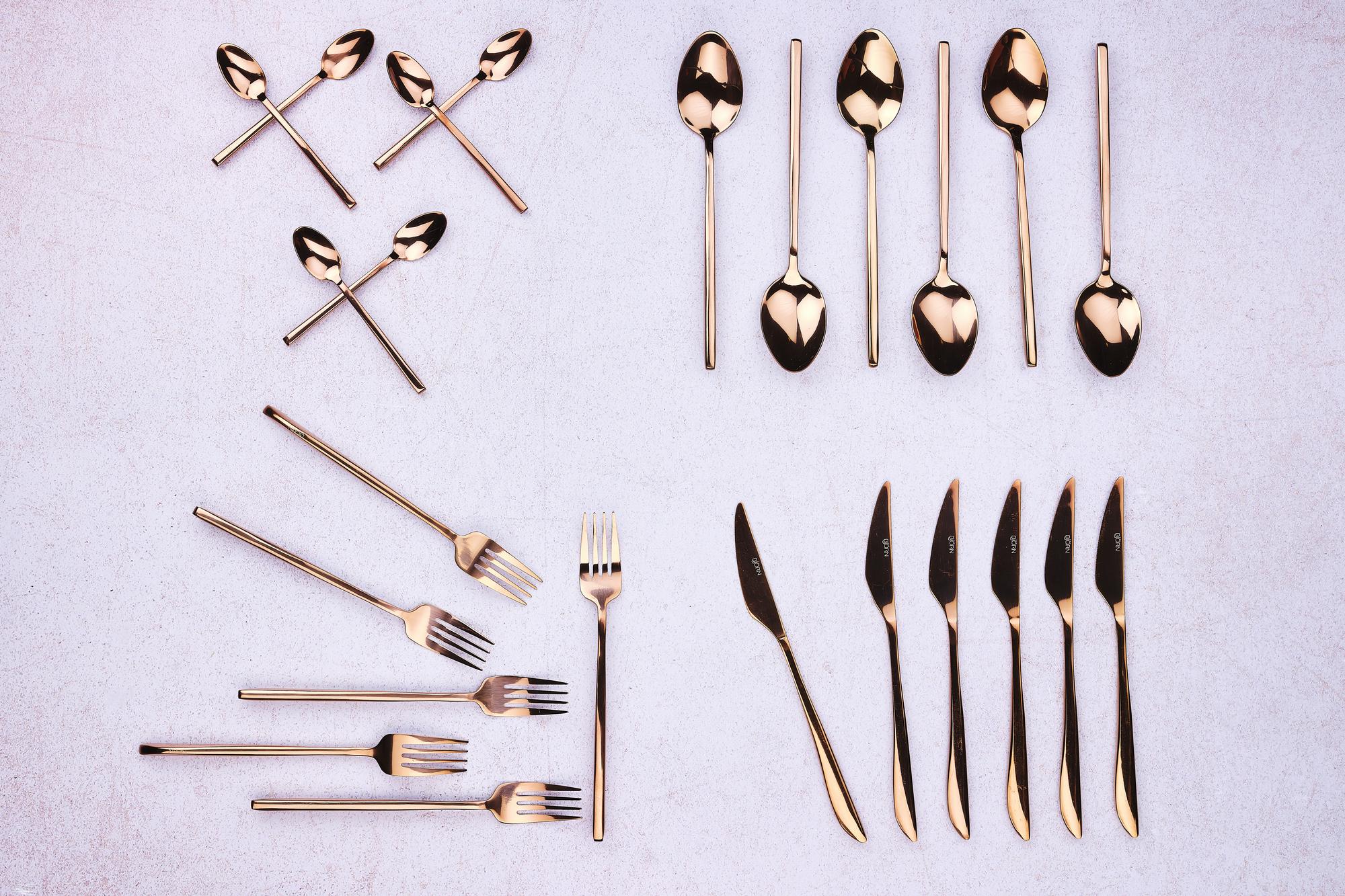 Besteck-Set OLAF - 24 tlg. - Kupfer