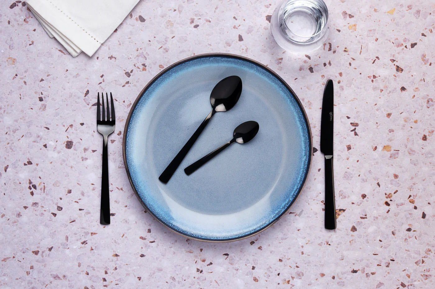 Besteckset TELMO - 24t lg. - Schwarz