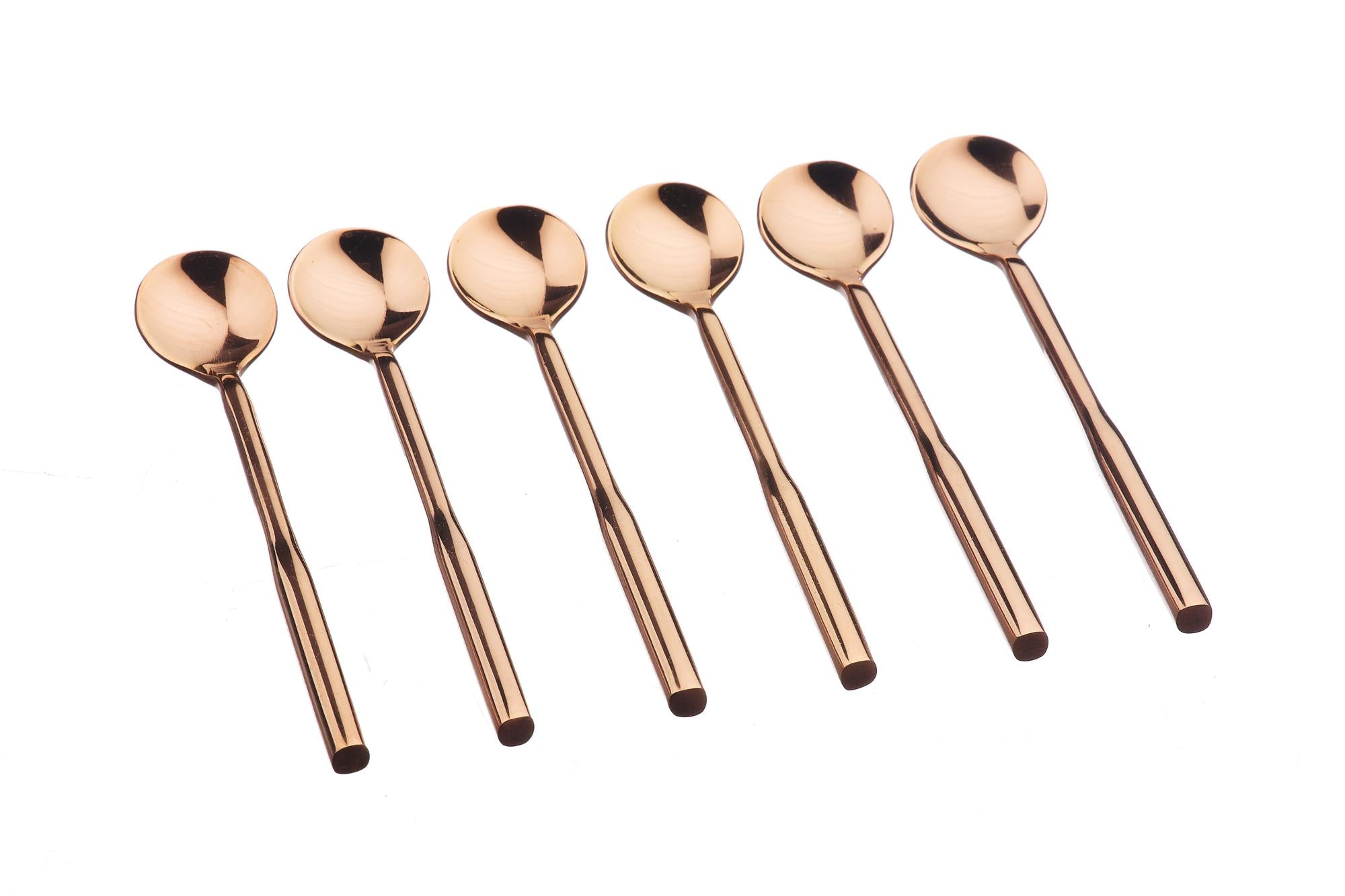 Set mit 6 kleinen Löffel ABEL - 6 tlg. - Kupfer