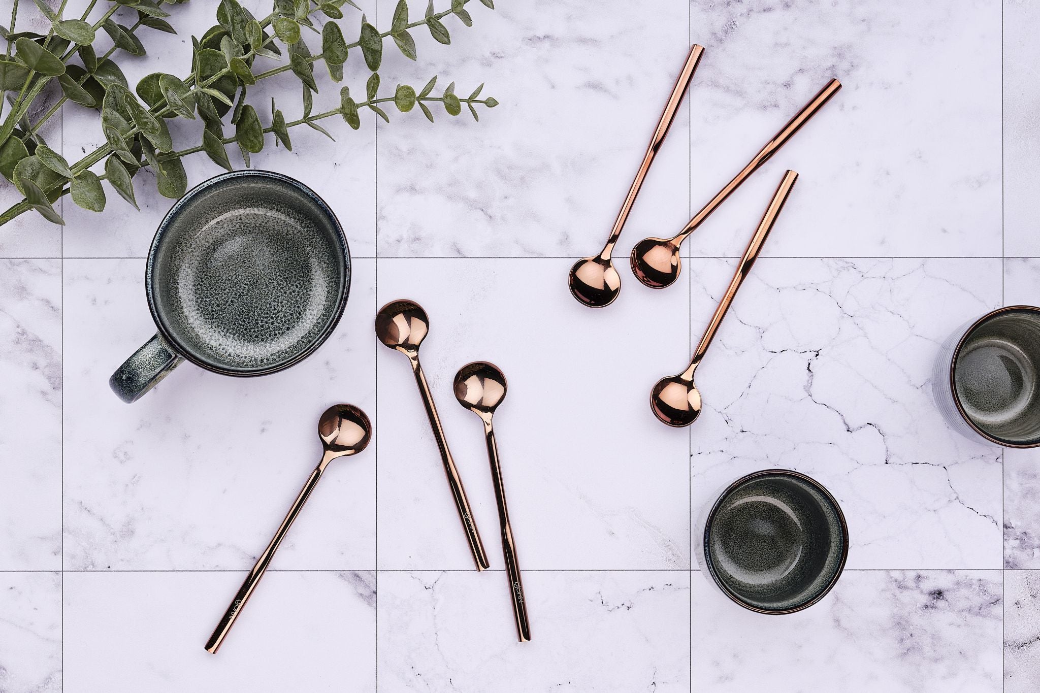 Scatola da 6 cucchiaini ABEL - Rame