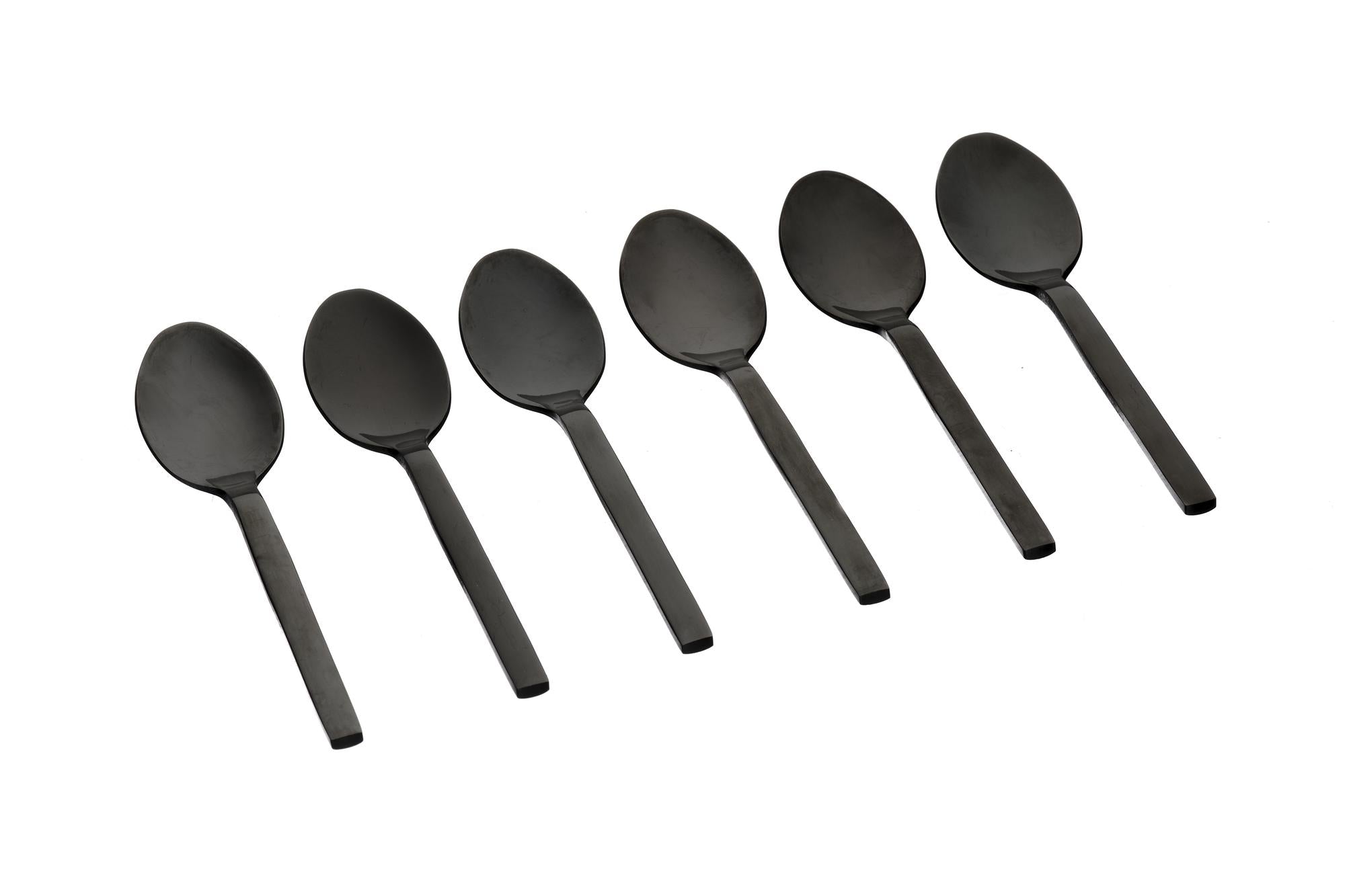 Set mit 6 kleinen Löffel EMUND - 6 tlg. - Schwarz