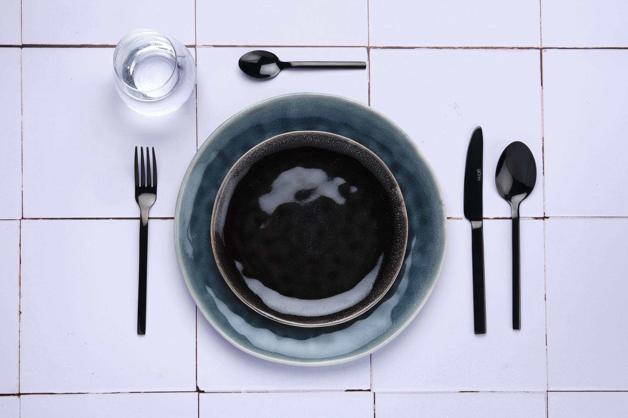 Set mit 6 kleinen Löffel EMUND - 6 tlg. - Schwarz