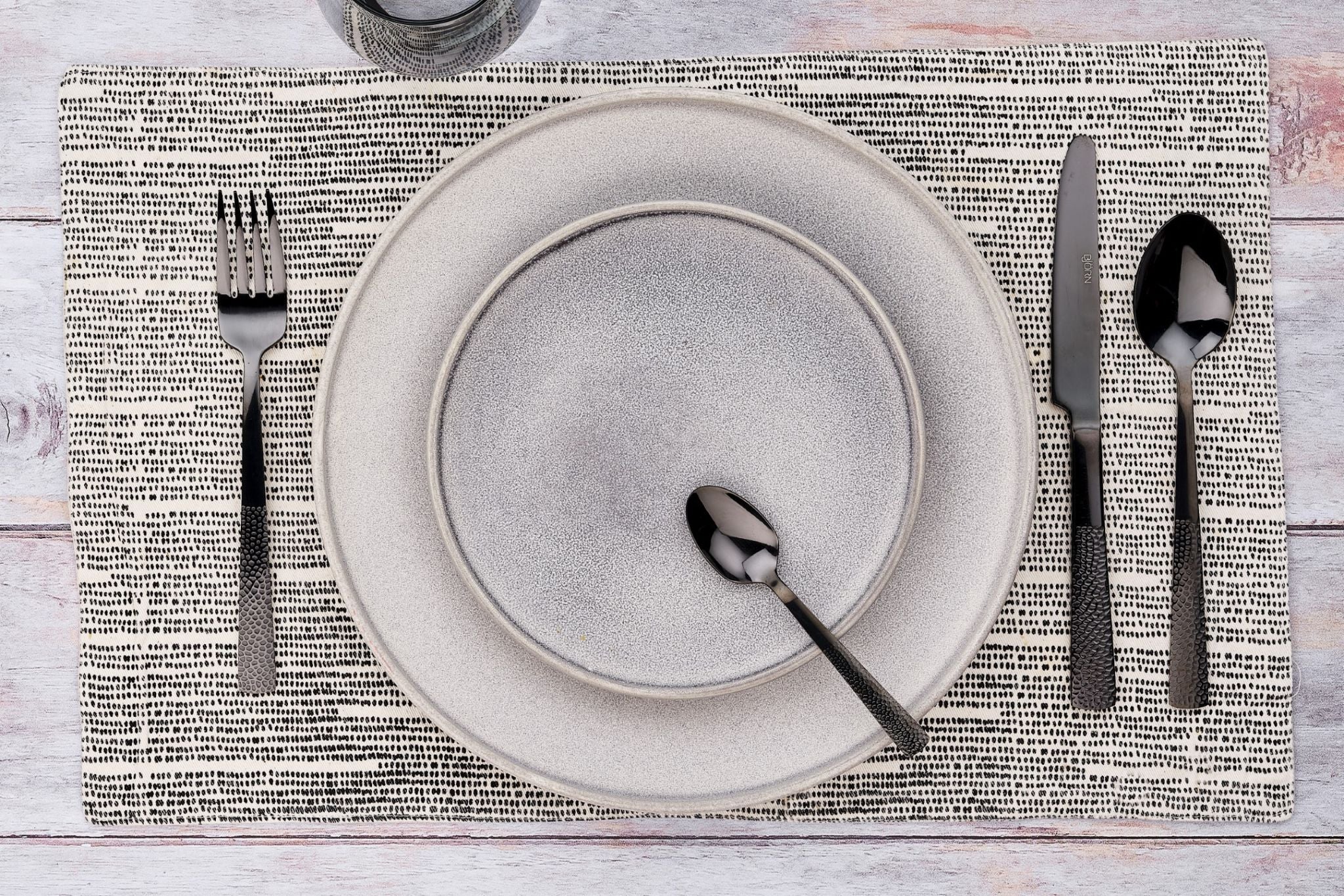 Tea spoon set 6 pieces FINN - Black