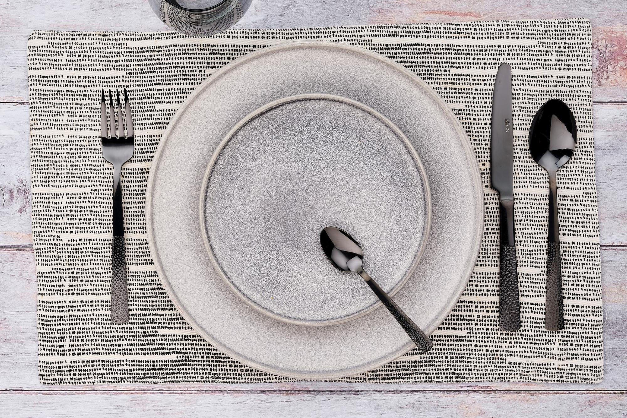 Set mit 6 kleinen Löffel FINN - 6 tlg. - Schwarz